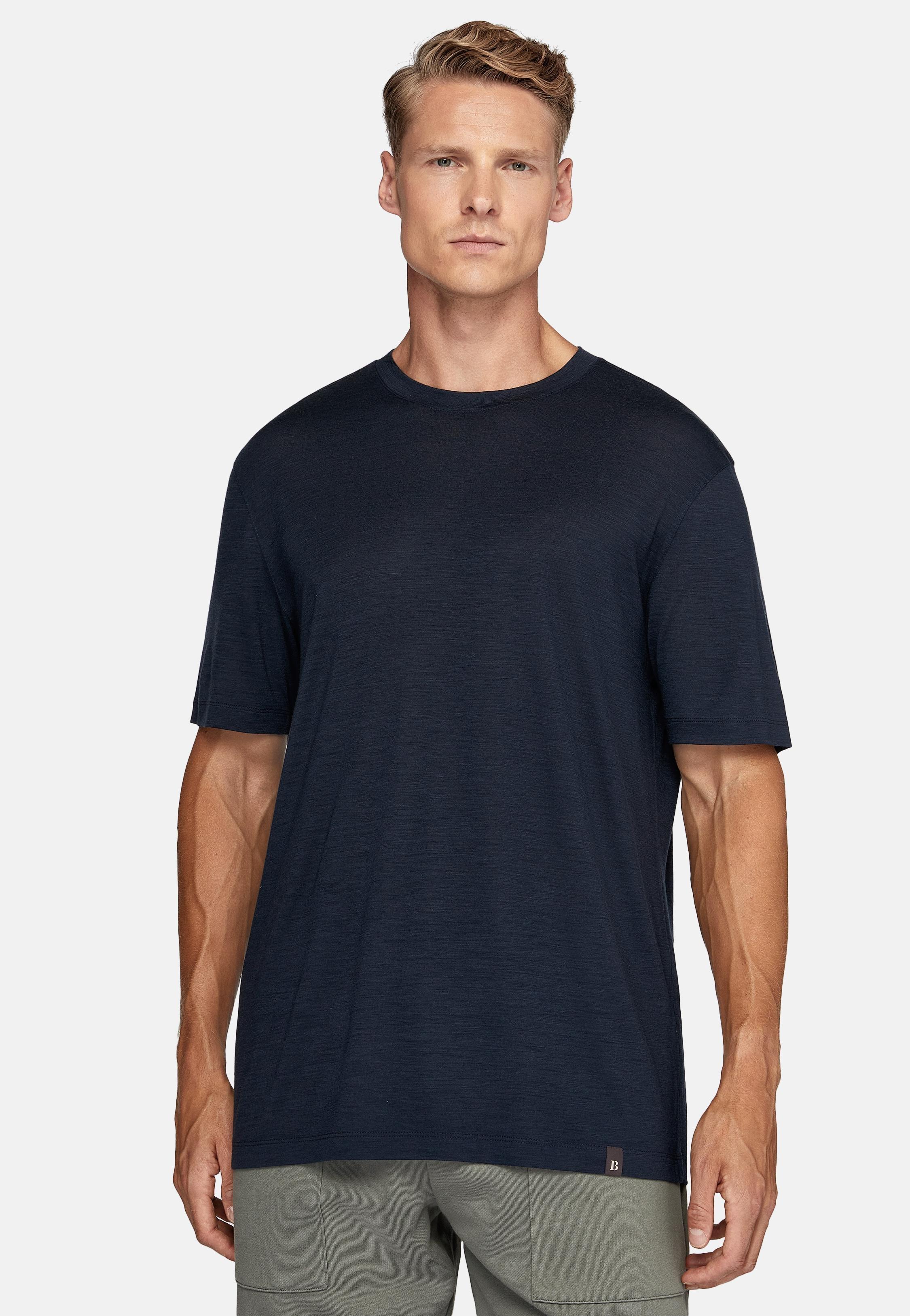 Blue Solid Basic T-Shirt, , large image number 1