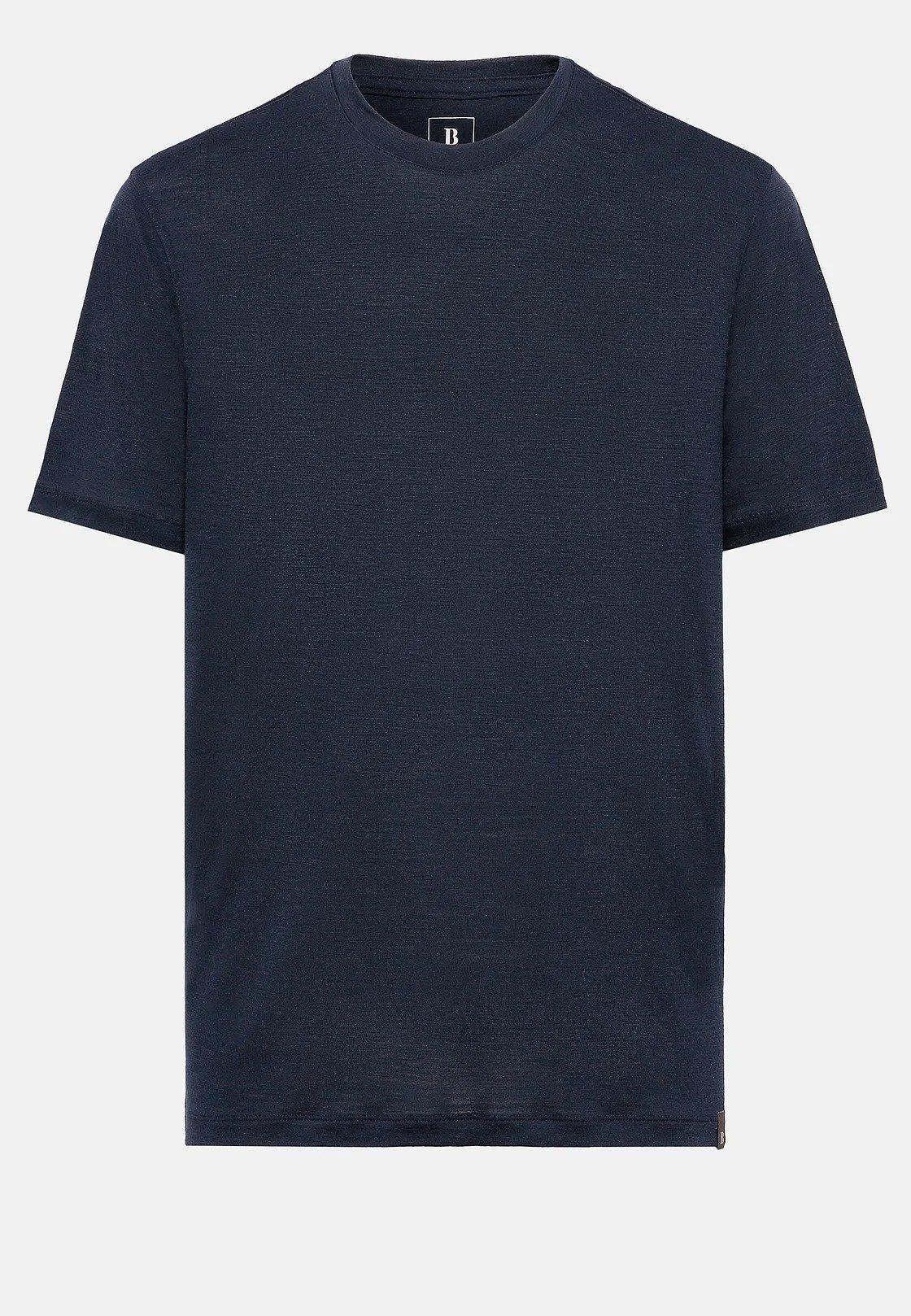 Blue Solid Basic T-Shirt, Navy blue, large image number 6