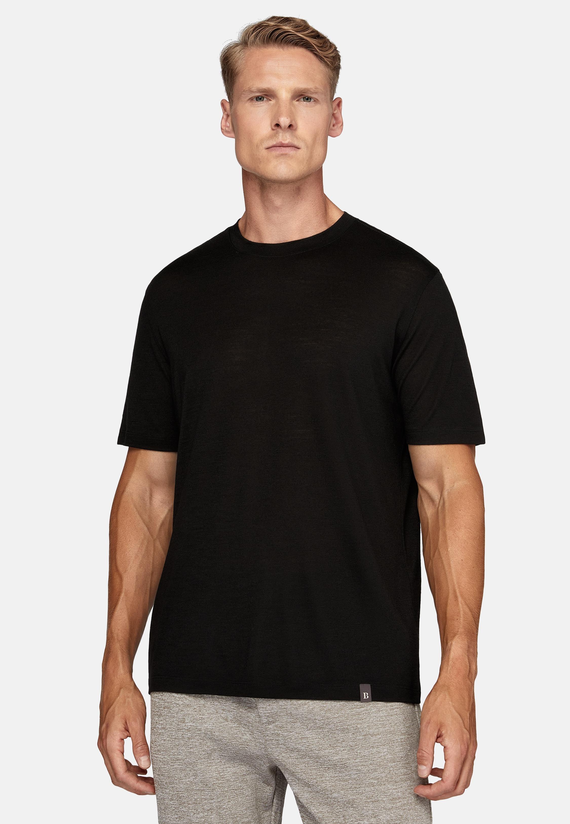 Black Solid Basic T-Shirt, , large image number 1