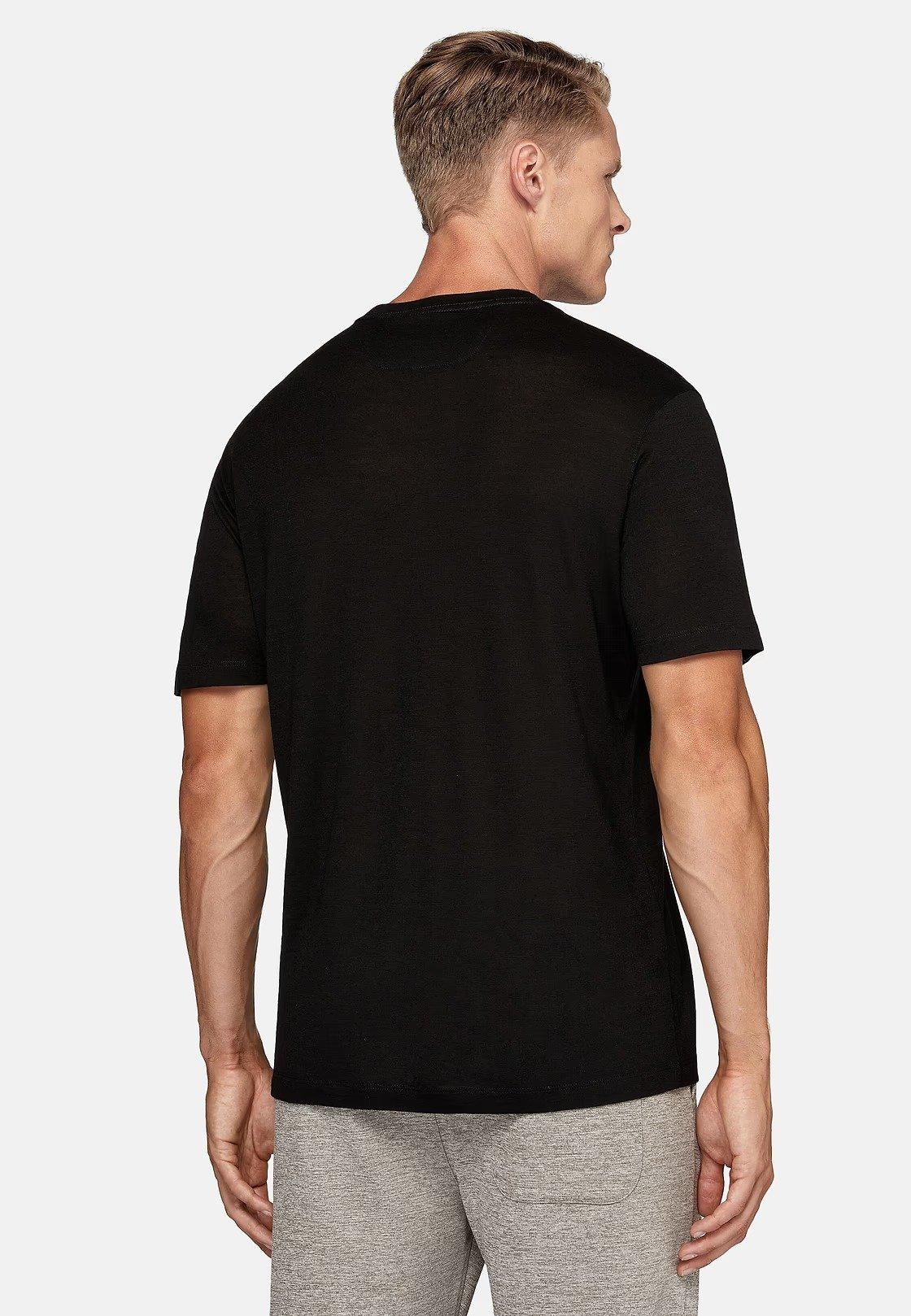 Black Solid Basic T-Shirt, , large image number 2