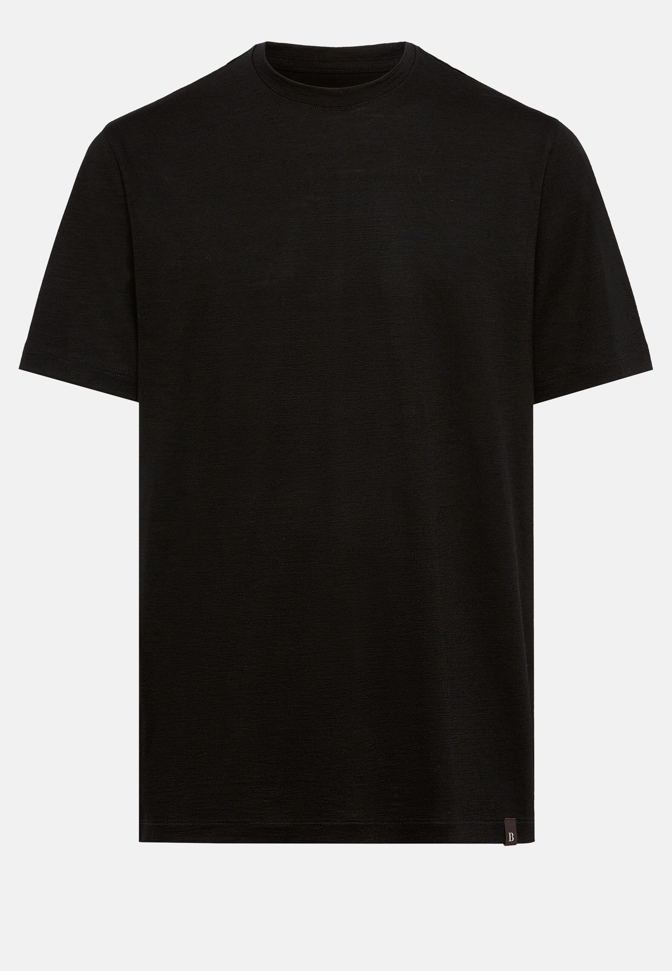 Black Solid Basic T-Shirt, 3901_BLAC, large image number 8