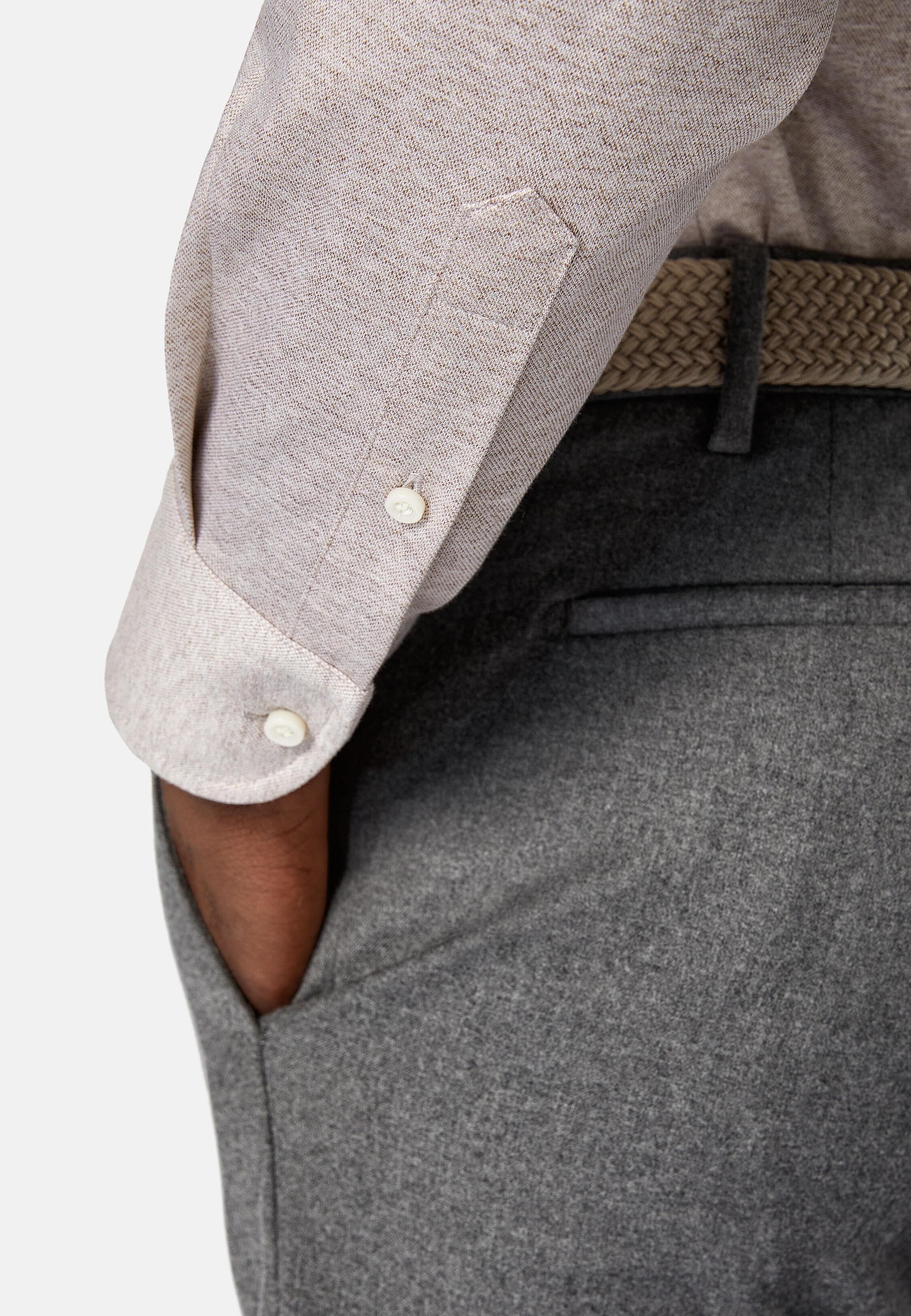 Beige Jersey Polo Shirt, Beige, large image number 5