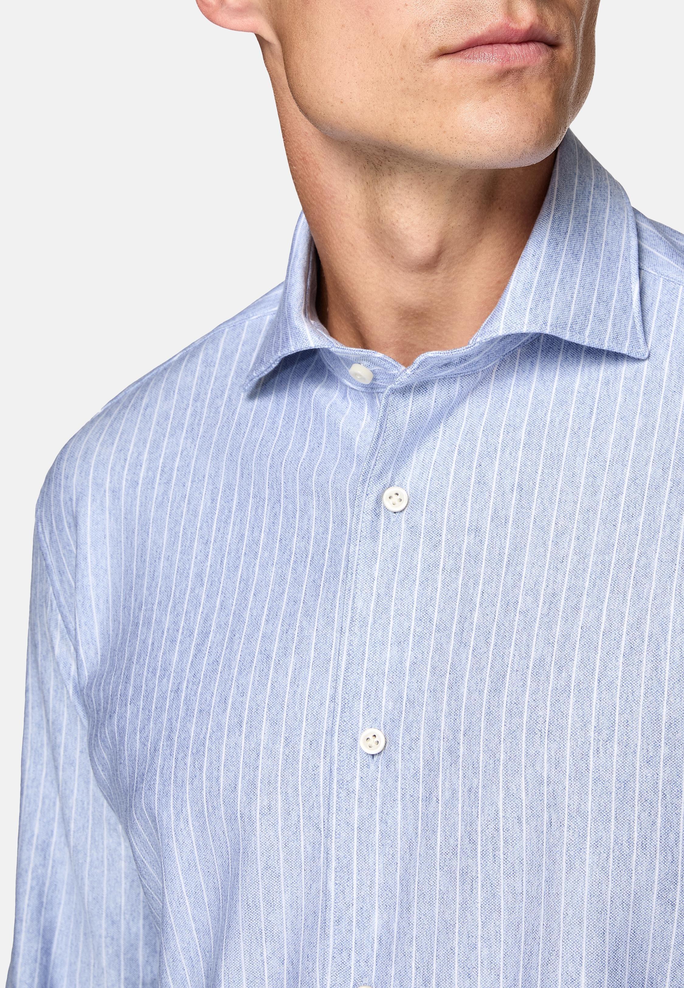 Blue Striped Jersey Polo Shirt, , large image number 5