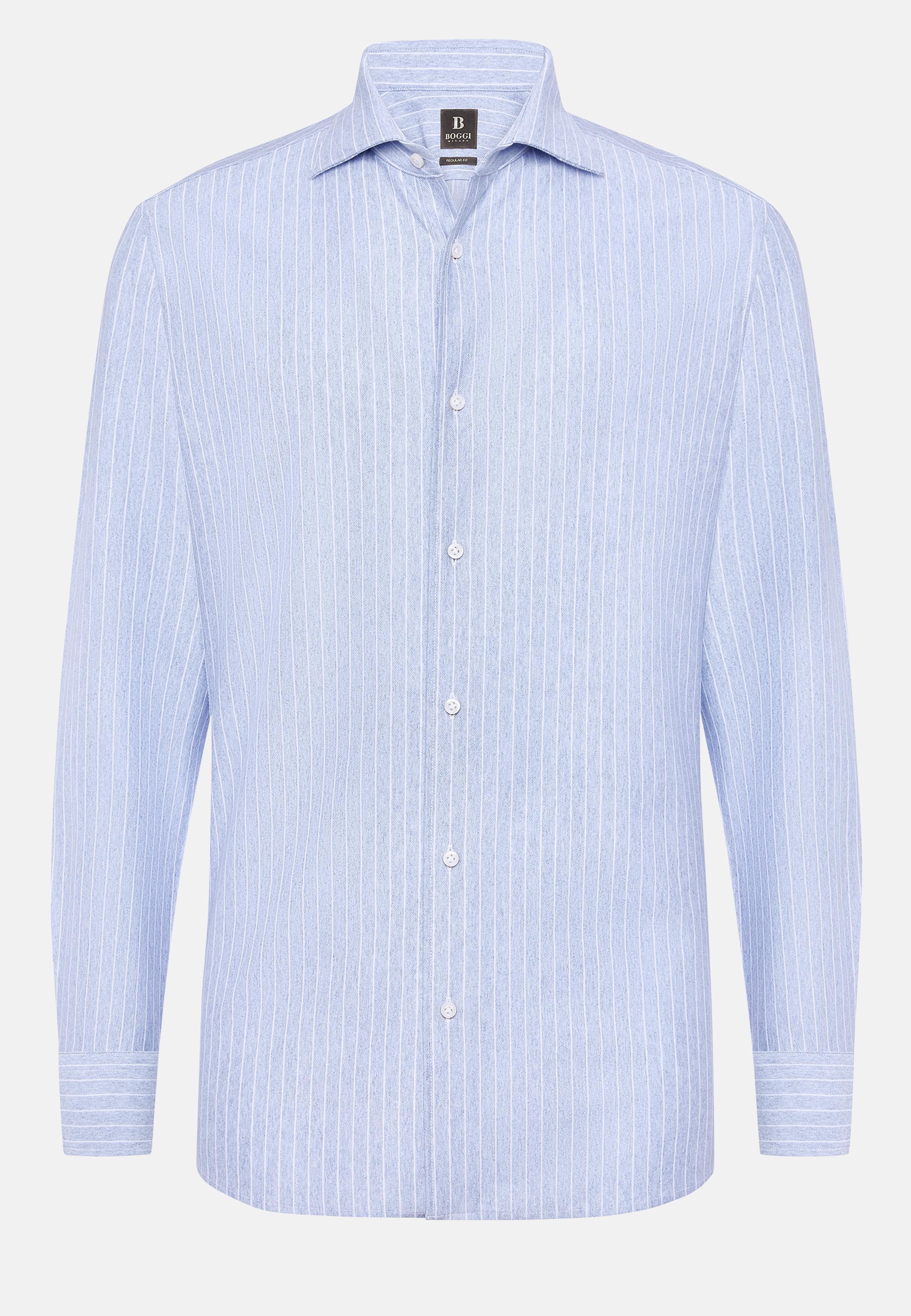 Blue Striped Jersey Polo Shirt, , large image number 7