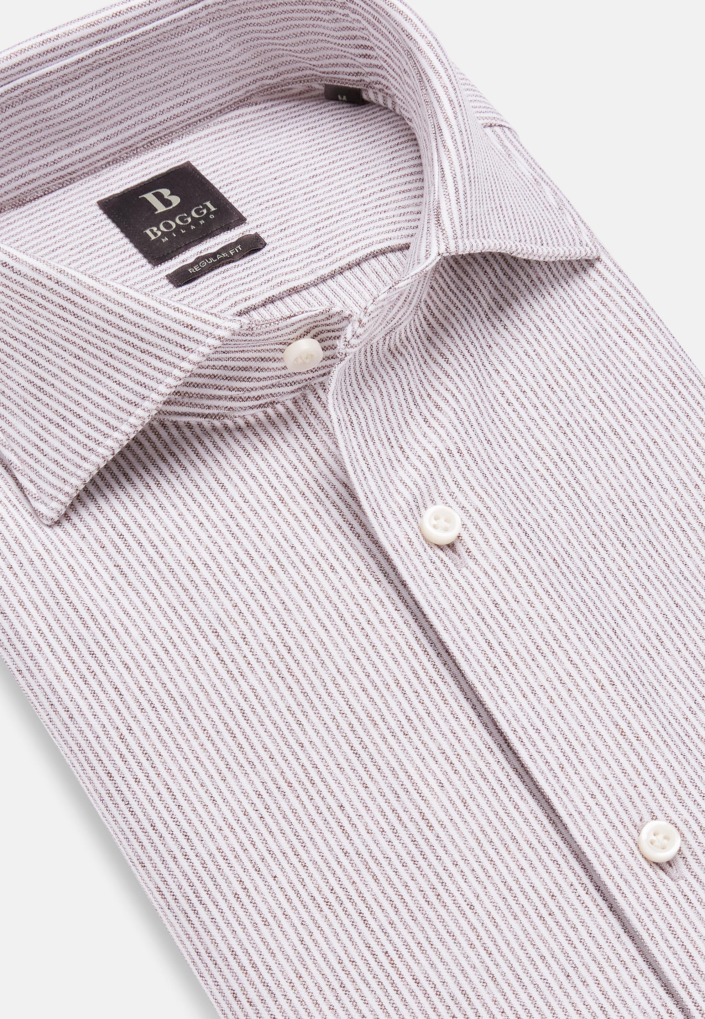 Beige Micro-Designed Jersey Polo, , large image number 6