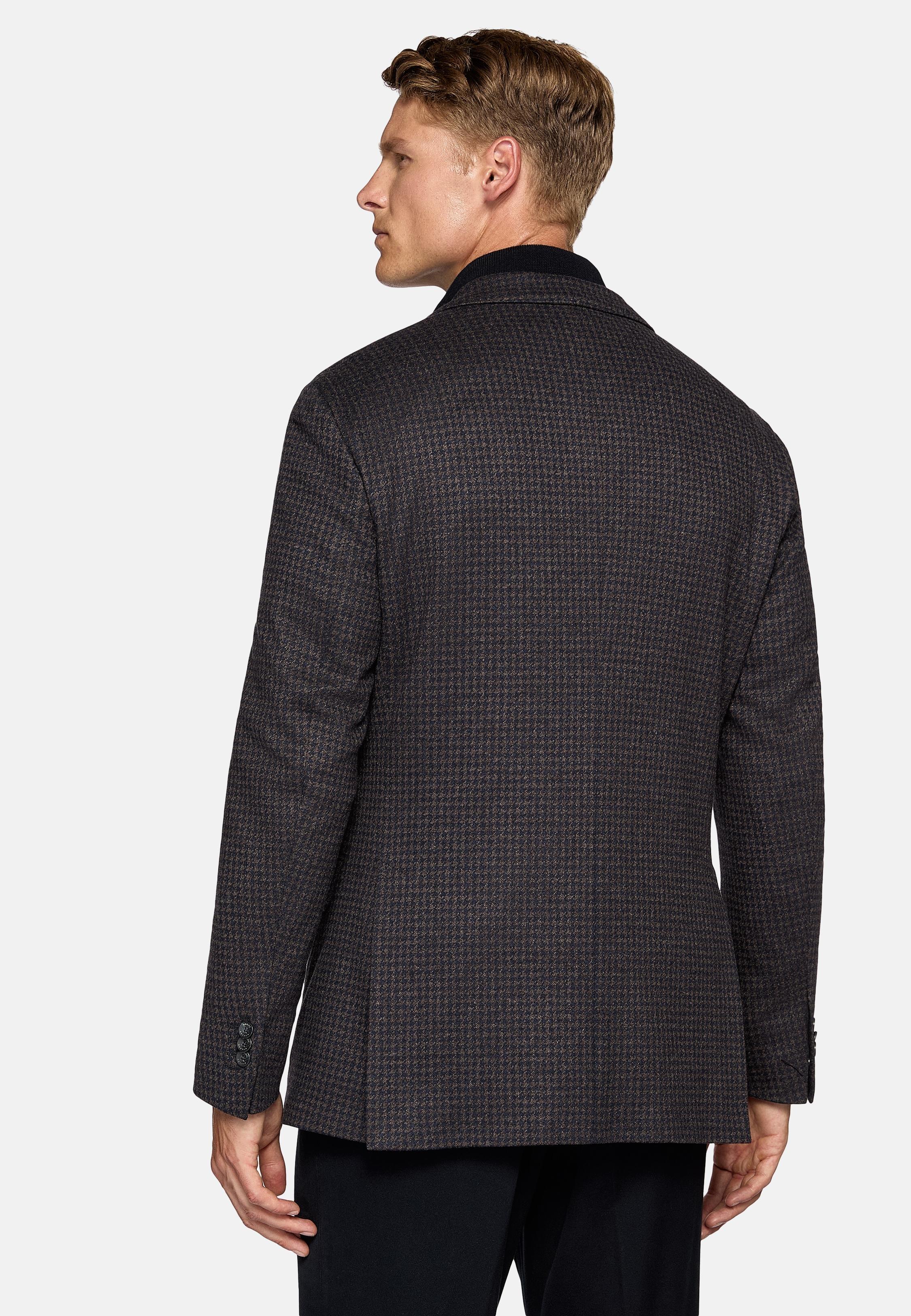 Brown B Jersey Brown And Blue Jacket, , large image number 3