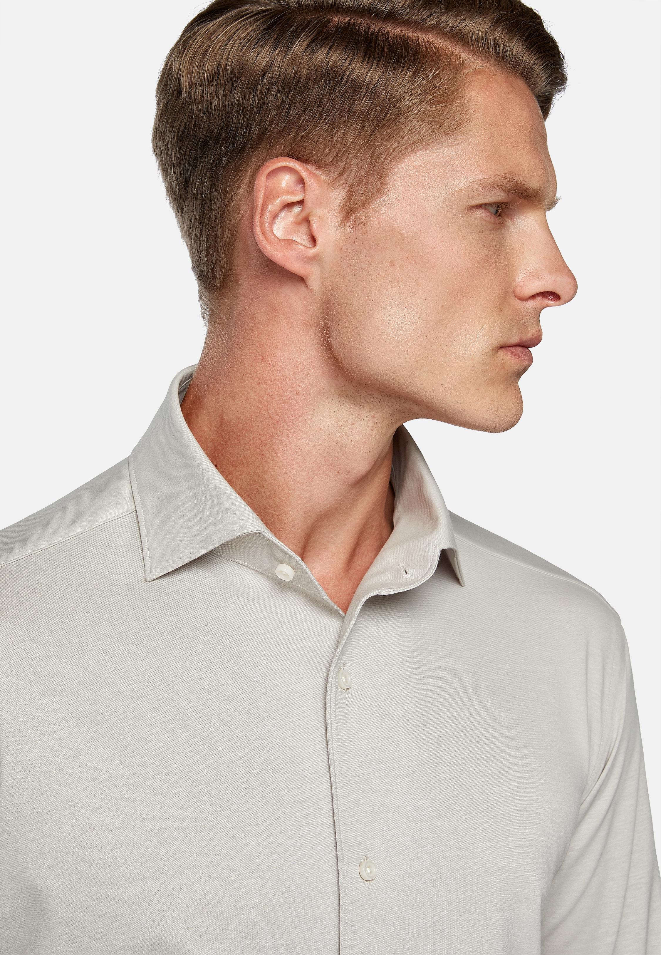 Beige Regular Fit Japanese Jersey Polo Shirt, Sand, large image number 1