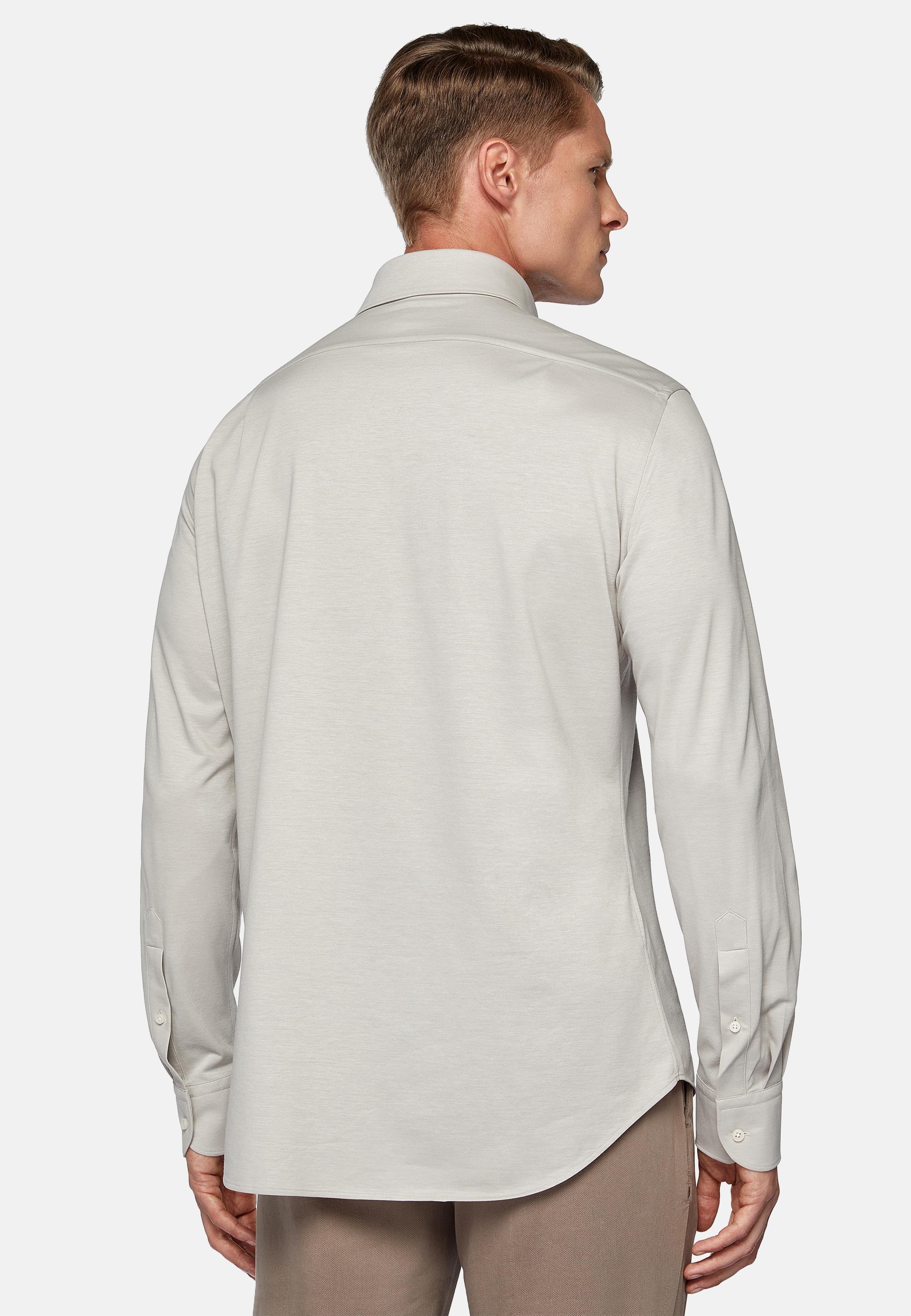 Beige Regular Fit Japanese Jersey Polo Shirt, Sand, large image number 2