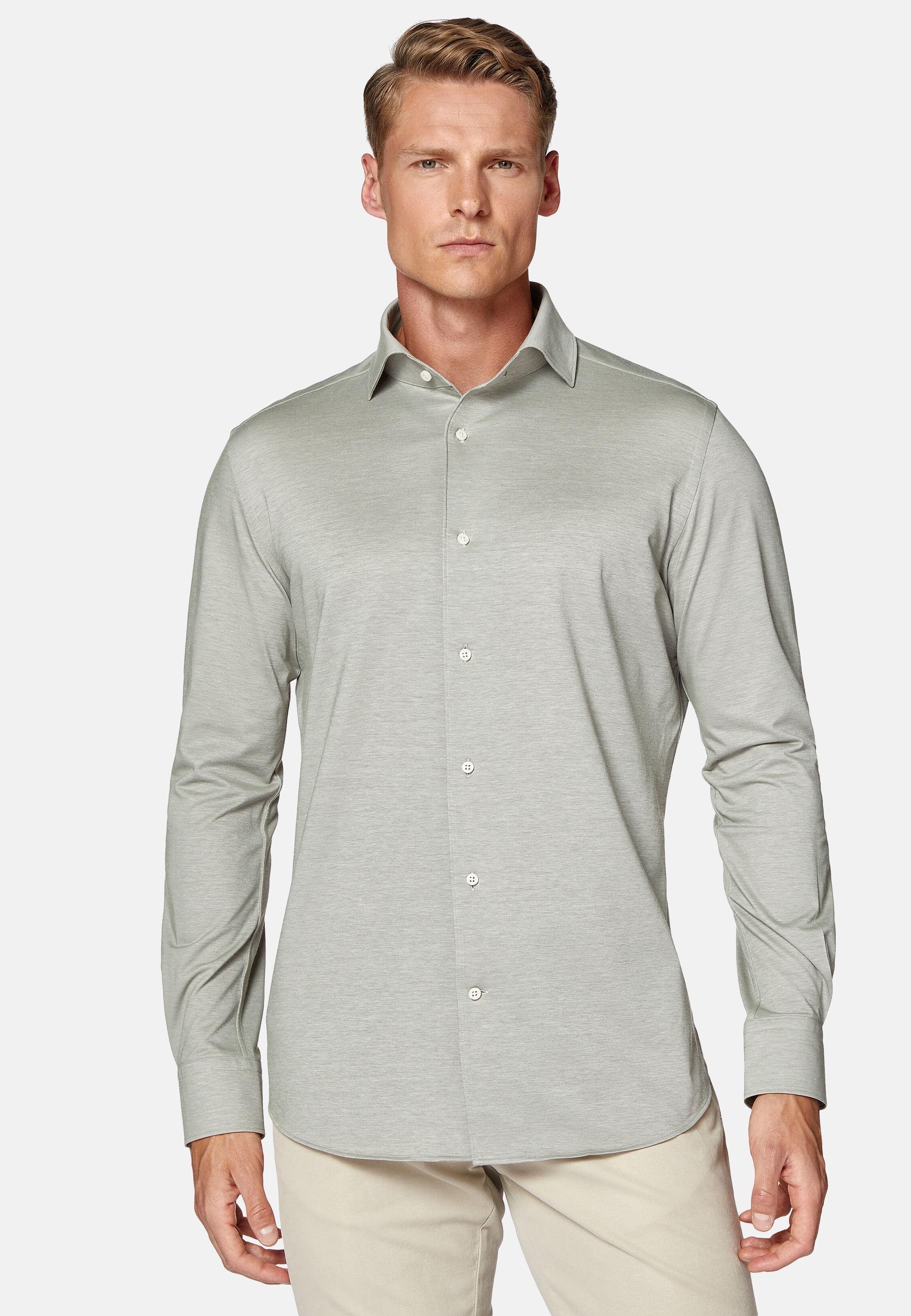 Green Regular Fit Japanese Jersey Polo Shirt, Light Green, large image number 0