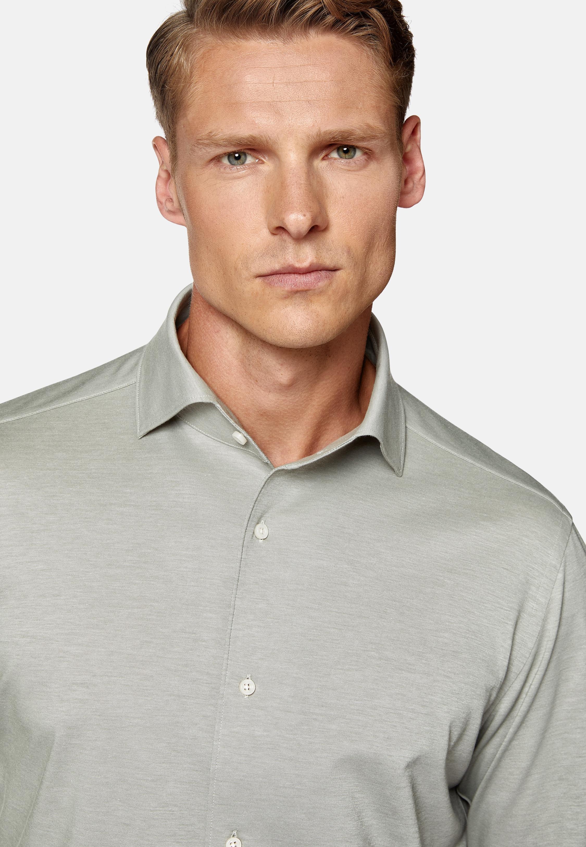 Green Regular Fit Japanese Jersey Polo Shirt, Light Green, large image number 1