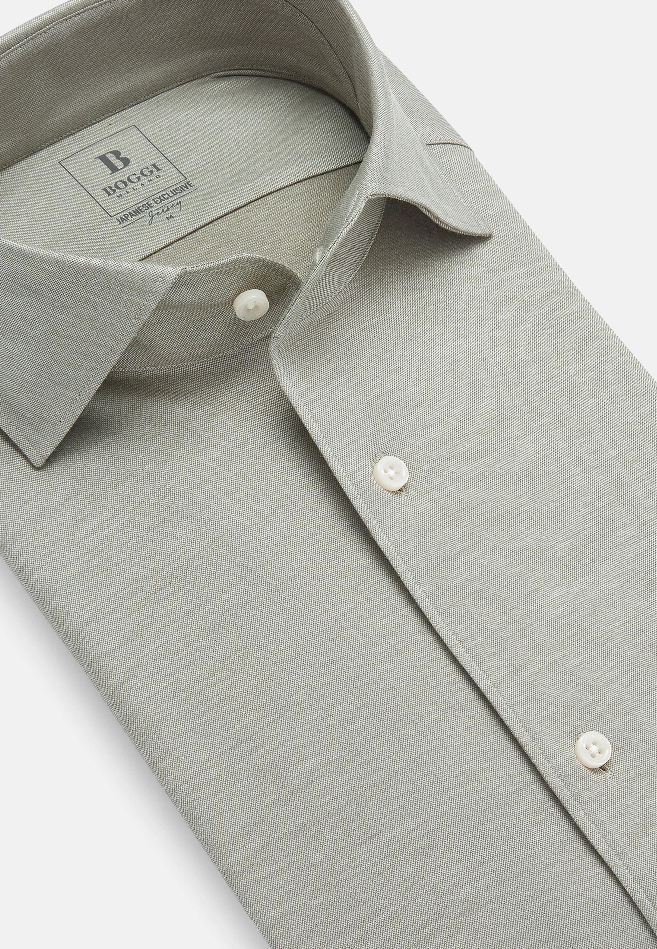 Green Regular Fit Japanese Jersey Polo Shirt, Light Green, large image number 5