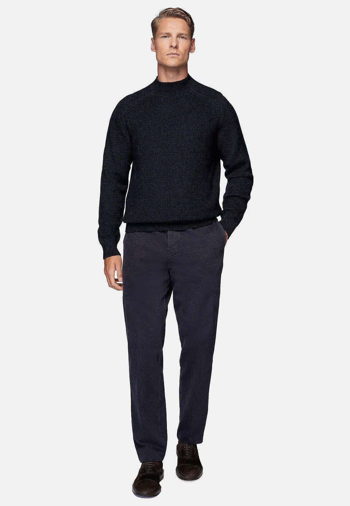 Navy Blue Solid Long Jumper, Navy blue, large image number 2