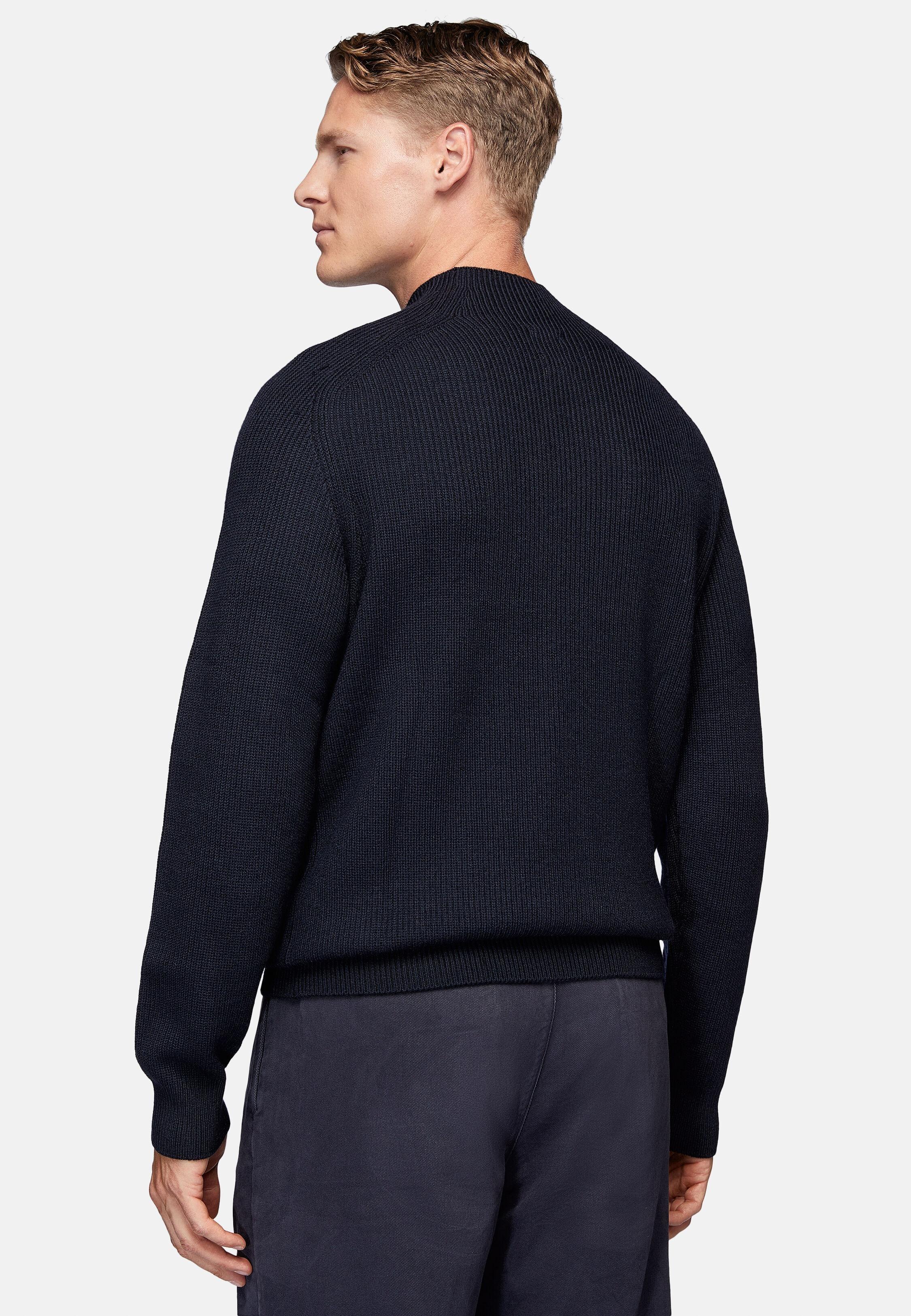 Navy Blue Solid Long Jumper, Navy blue, large image number 3