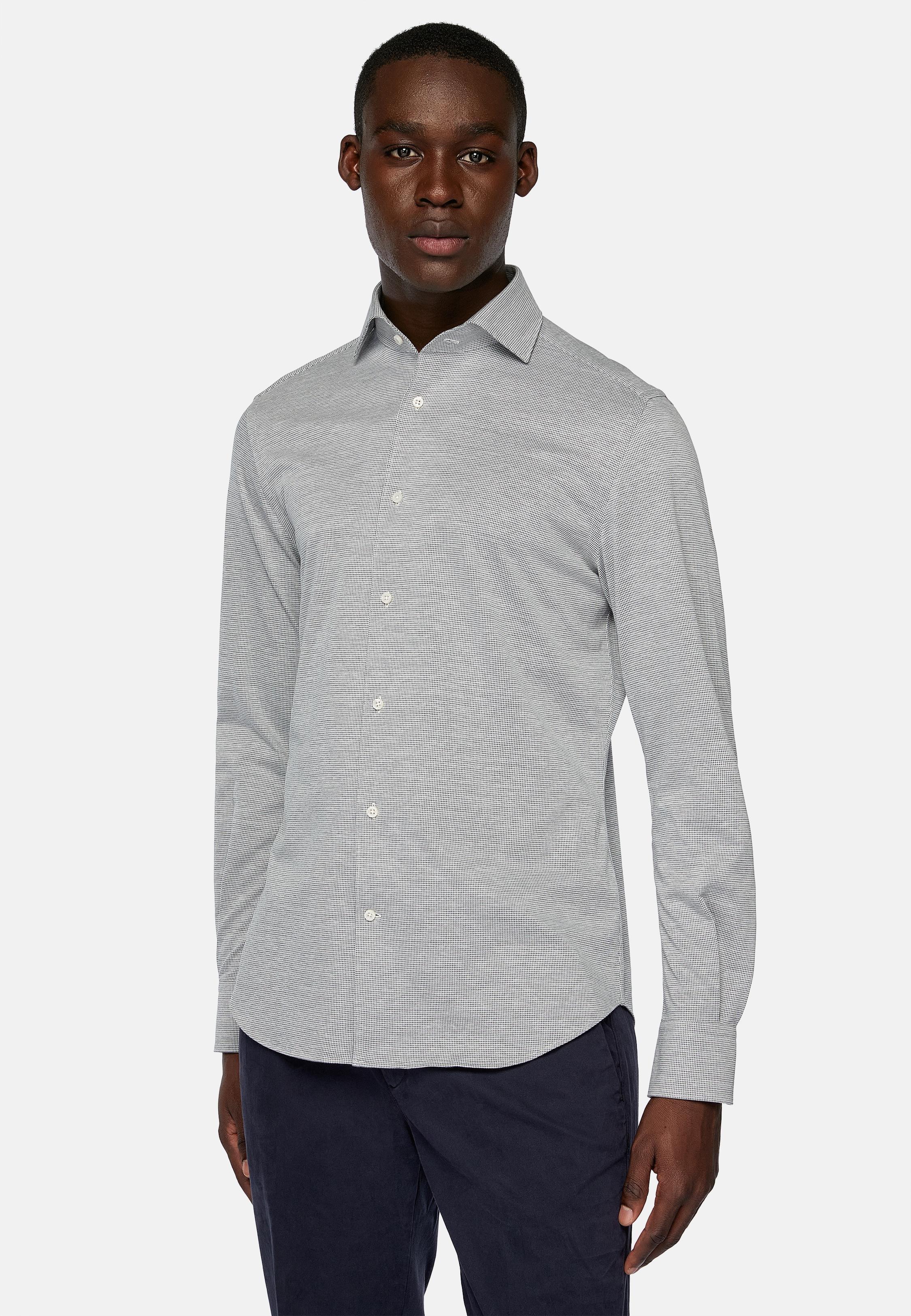 Grey Regular Fit Japanese Jersey Polo Shirt, , medium