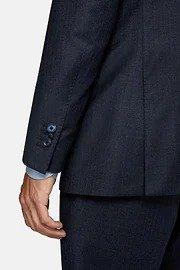 Navy Solid Suit Jacket, , large image number 4