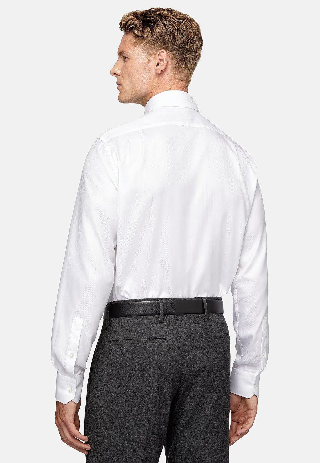 White Solid Tailored Shirt, White, large image number 2