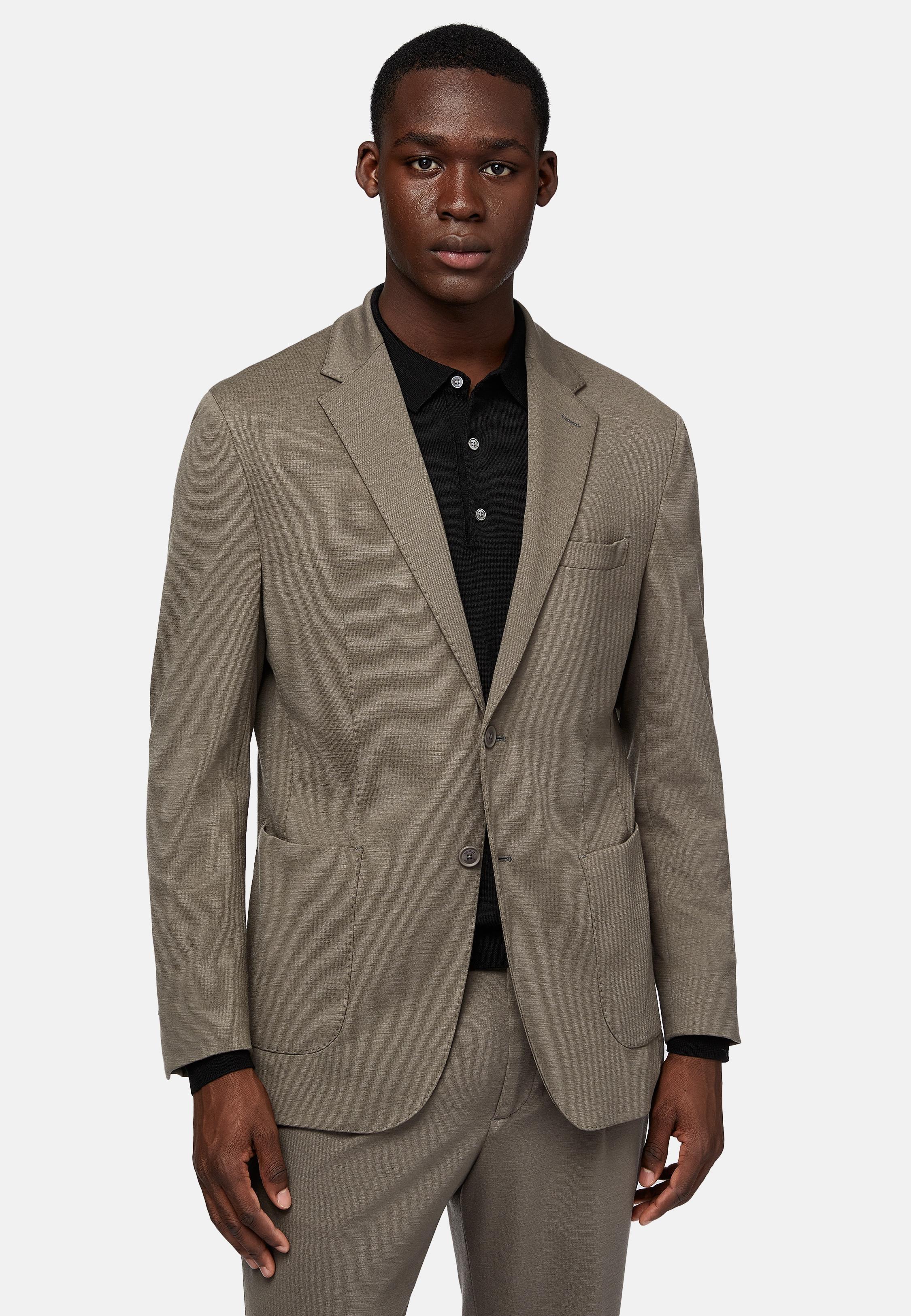 Brown Solid Regular Nylon Jacket, , large image number 1