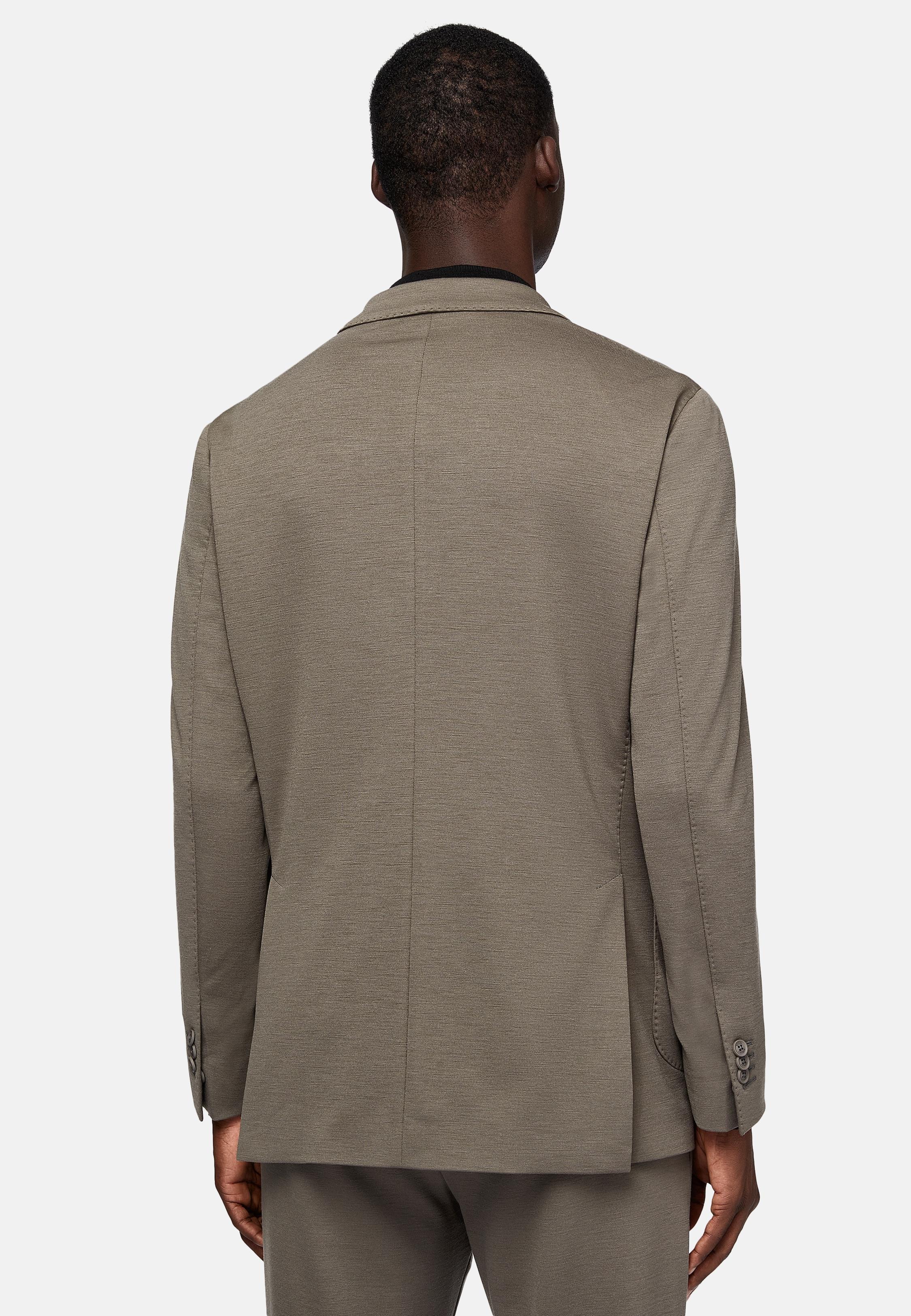 Brown Solid Regular Nylon Jacket, , large image number 3