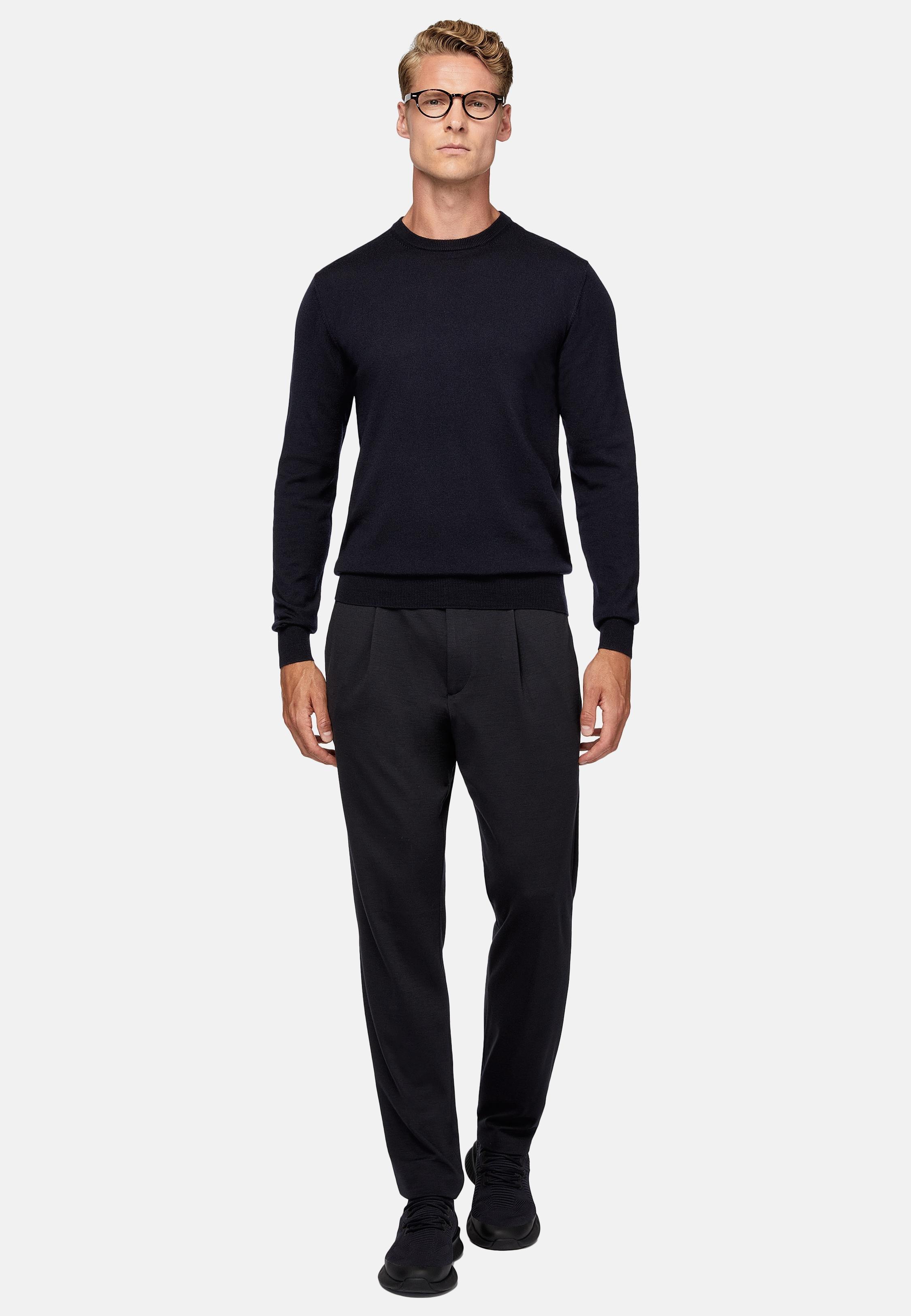 Blue B Tech Wool Trousers, , large image number 3