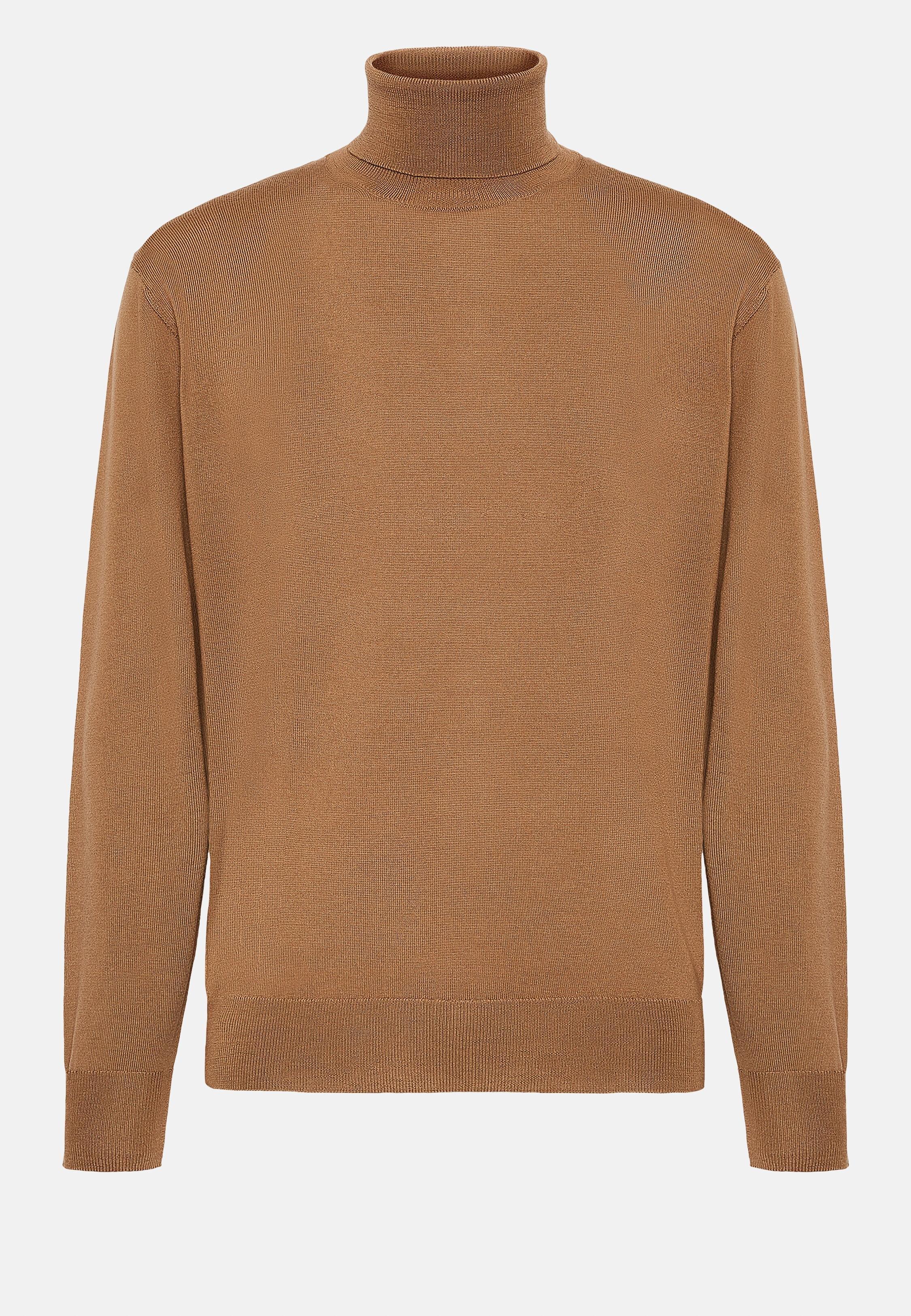Solid Long Turtleneck, Hazelnut, Hazelnut, large image number 7