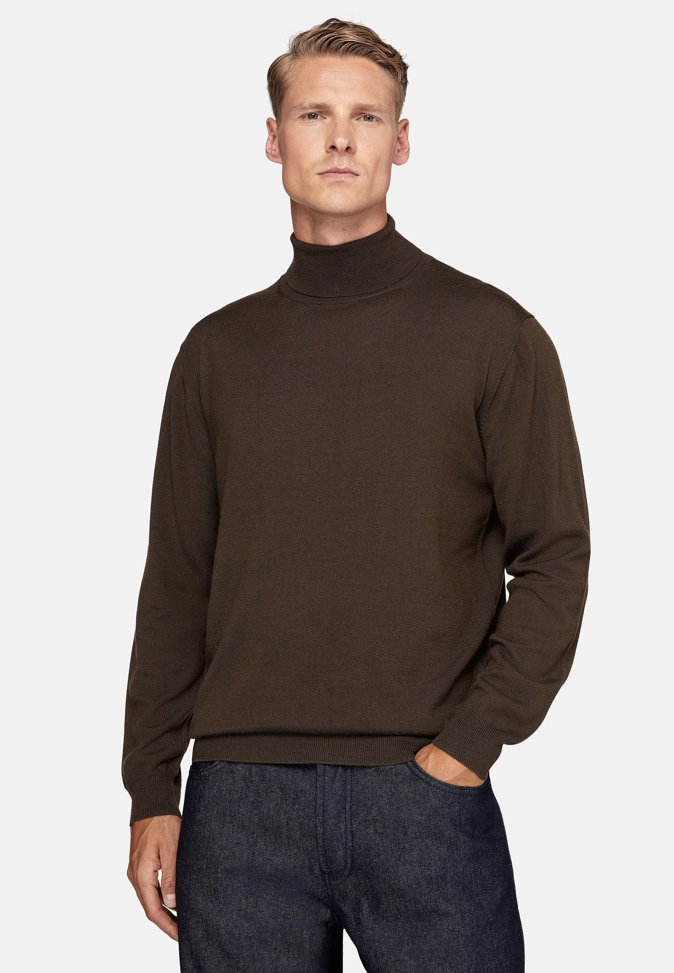 Brown Solid Casual Jumper, 3901_BROW, large image number 1