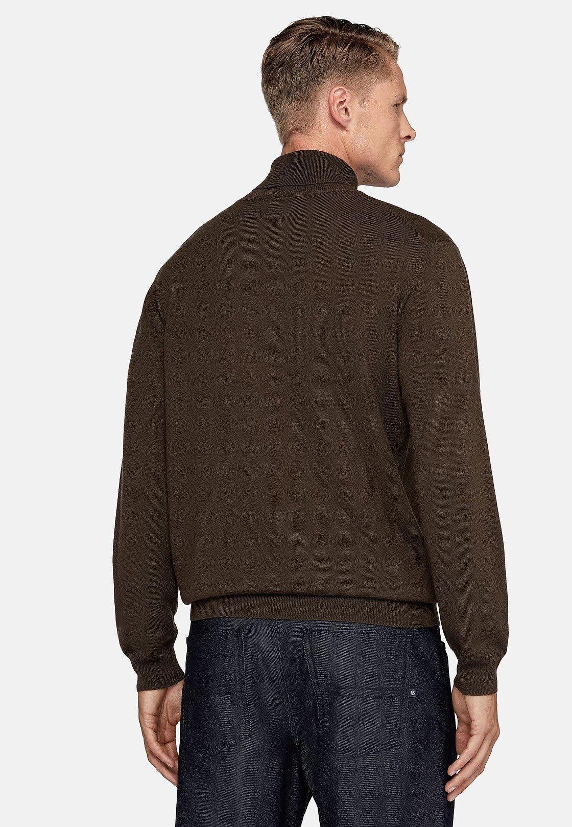 Brown Solid Casual Jumper, 3901_BROW, large image number 2