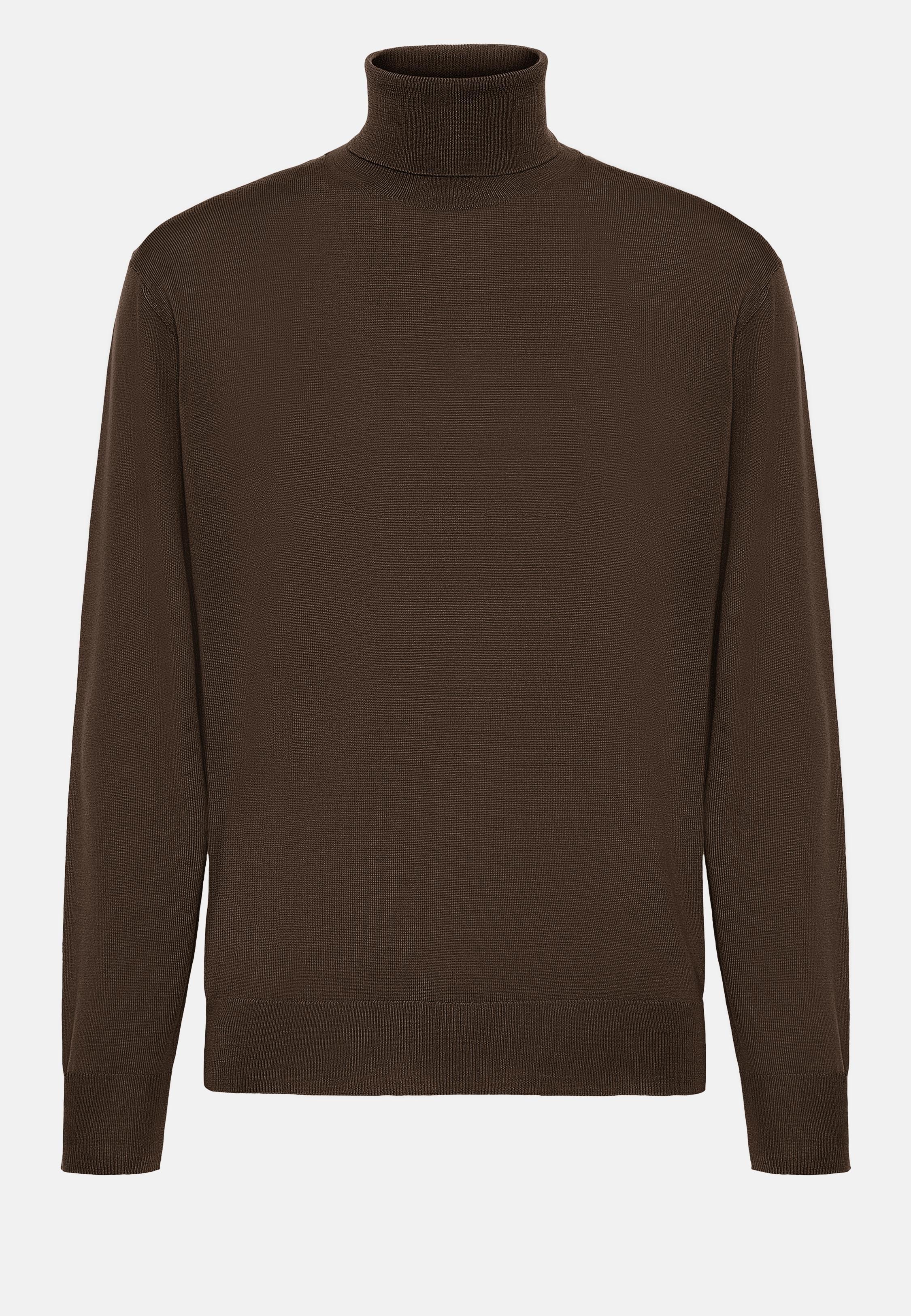 Brown Solid Casual Jumper, , large image number 6