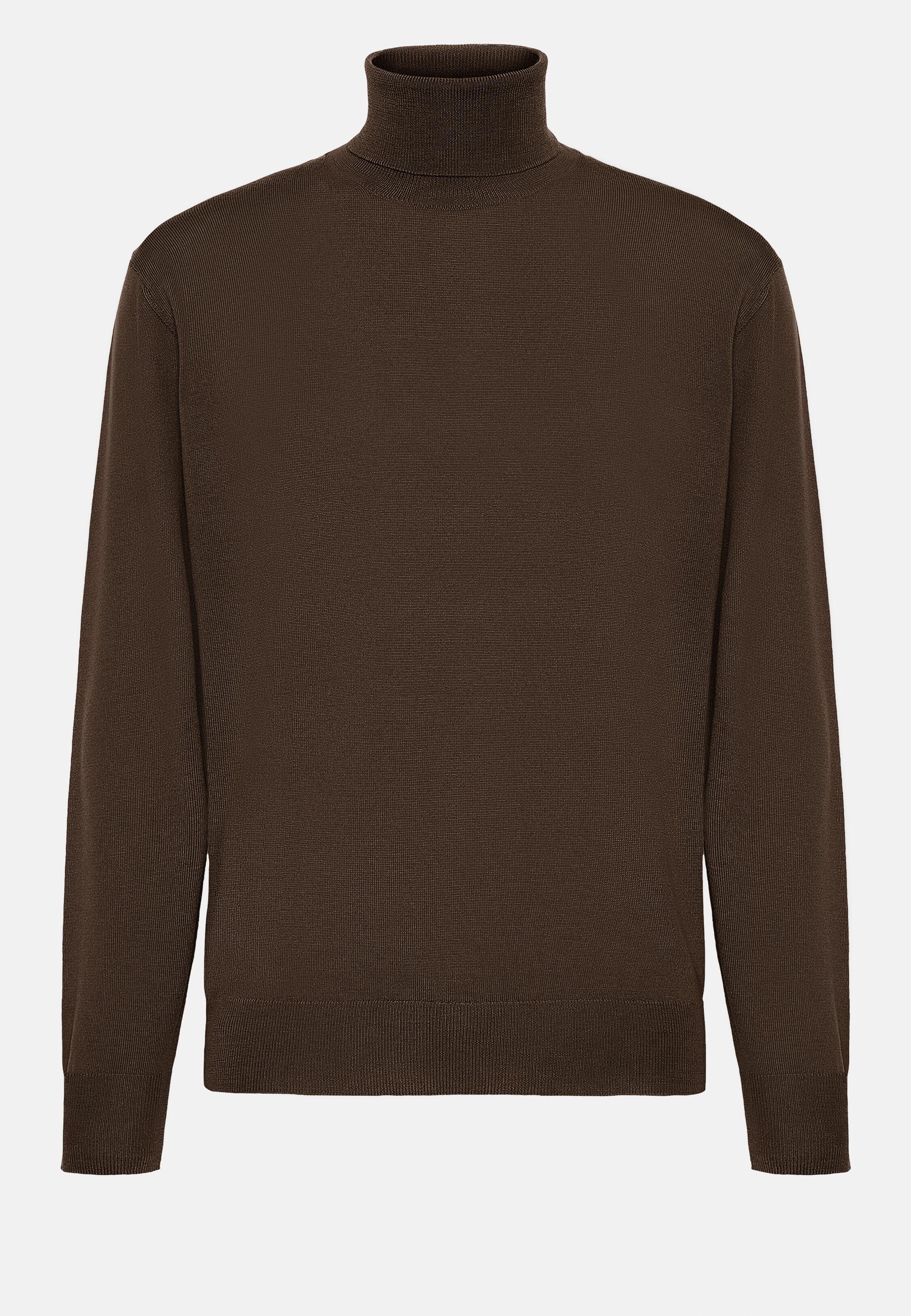 Brown Solid Casual Jumper, 3901_BROW, large image number 6