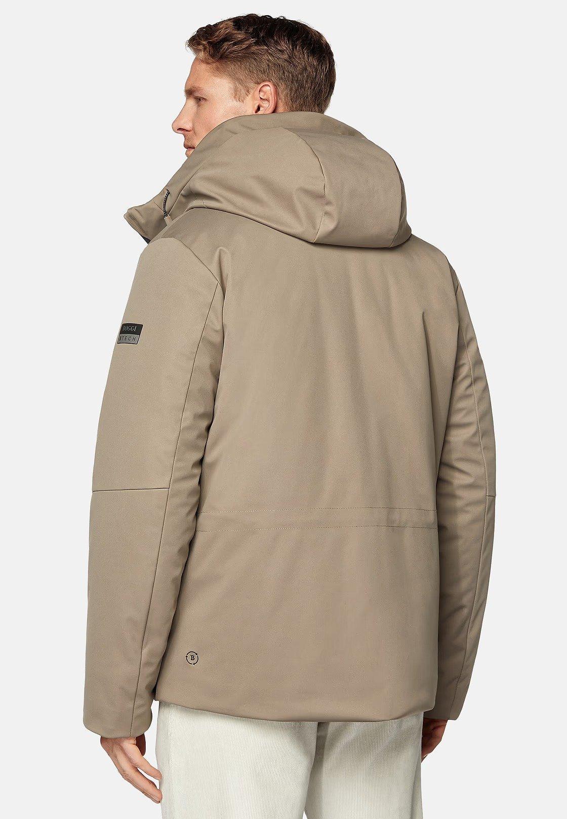Brown Puffer Jacket, Taupe, large image number 4