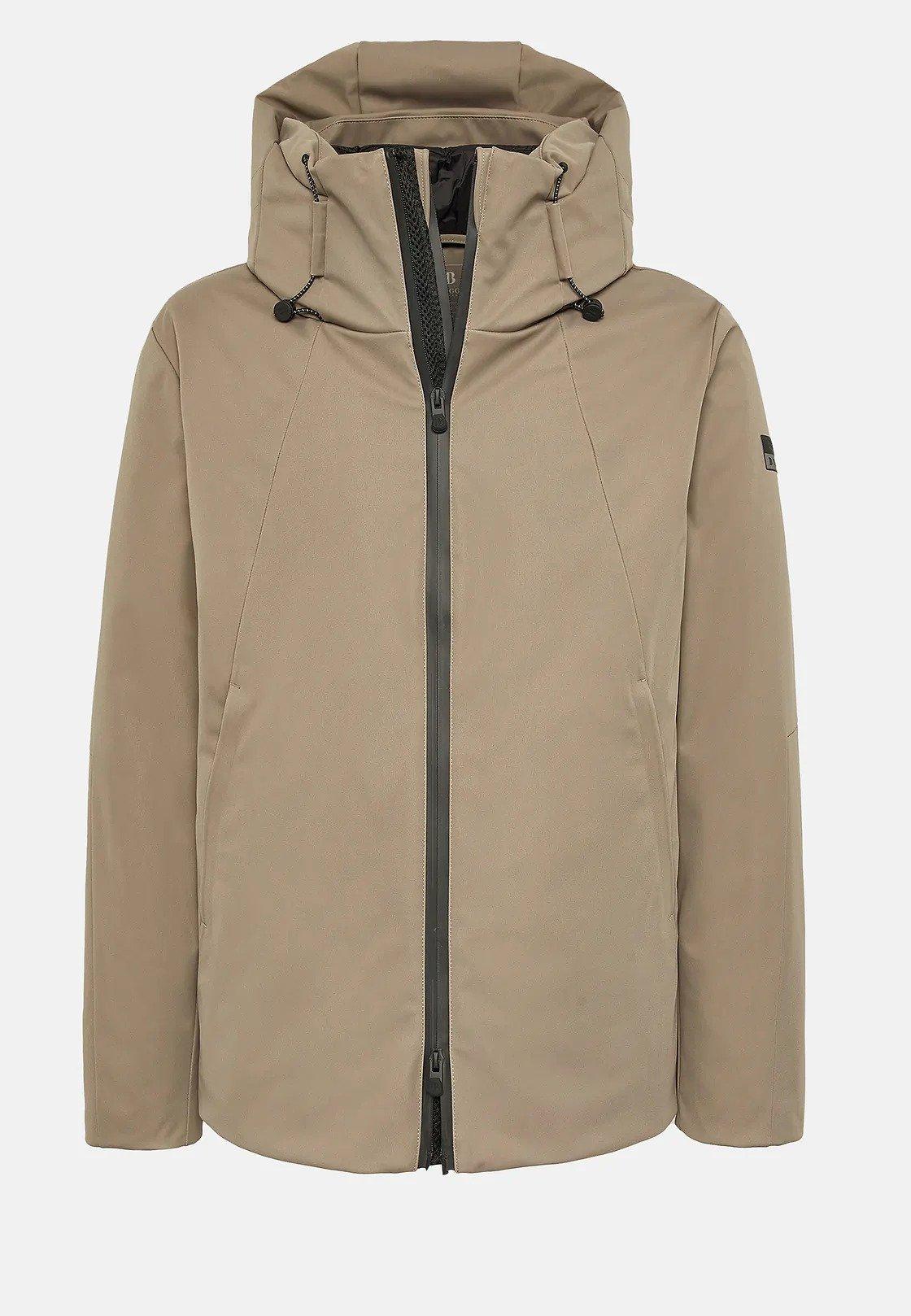 Brown Puffer Jacket, Taupe, large image number 6