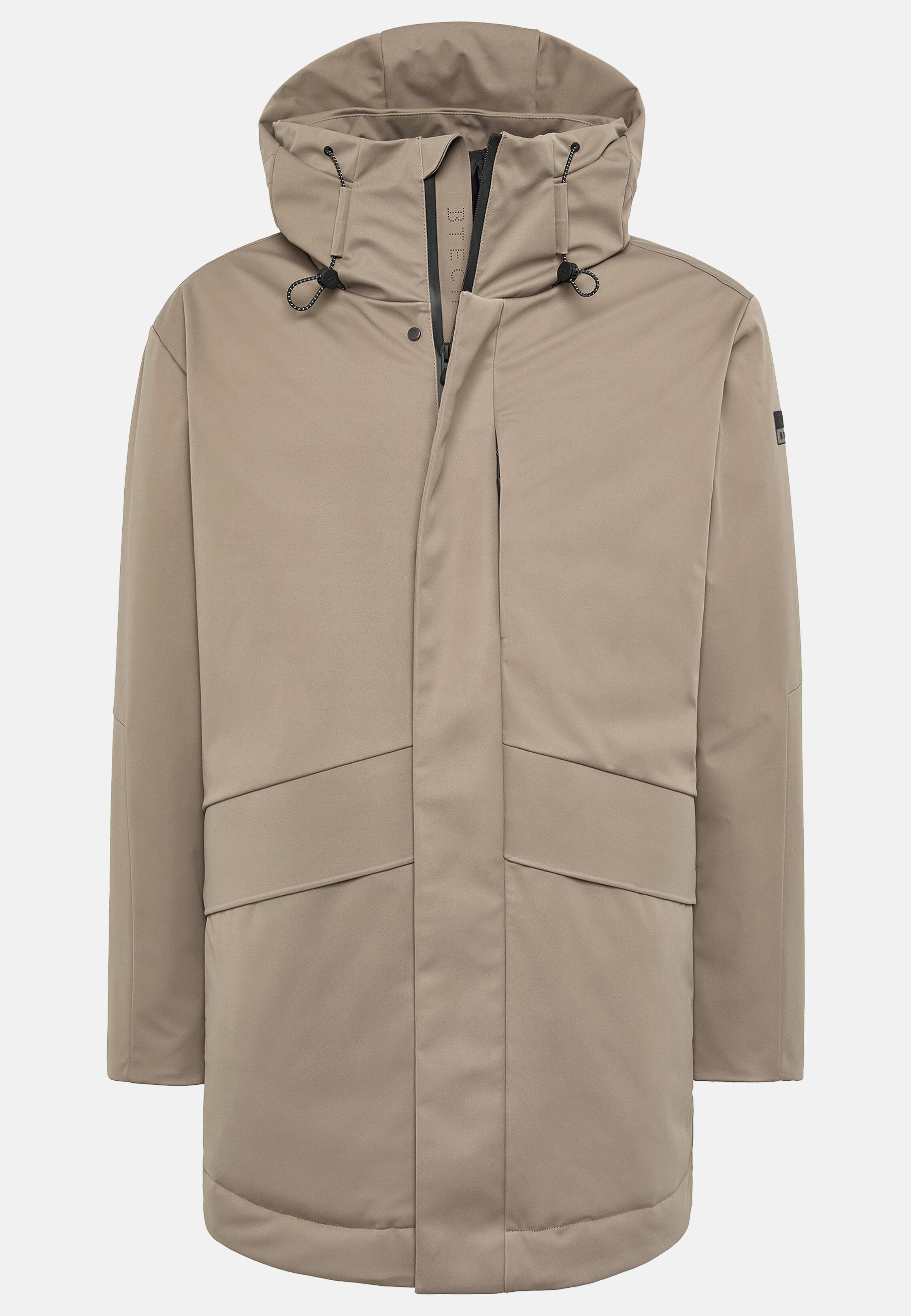 Solid Long Jacket, Taupe, Taupe, large image number 6