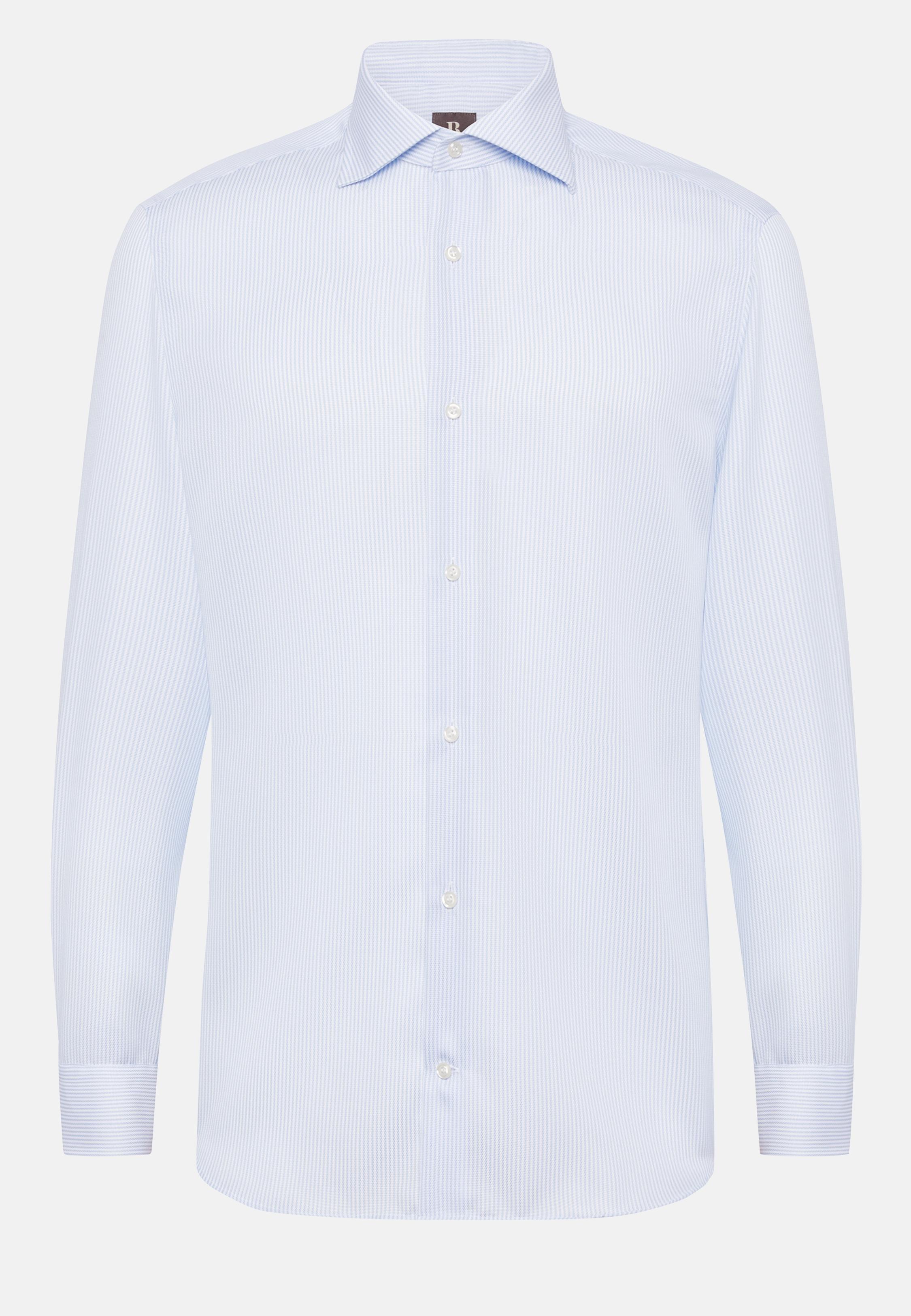 Blue Solid Formal Shirt, Light Blue, large image number 7