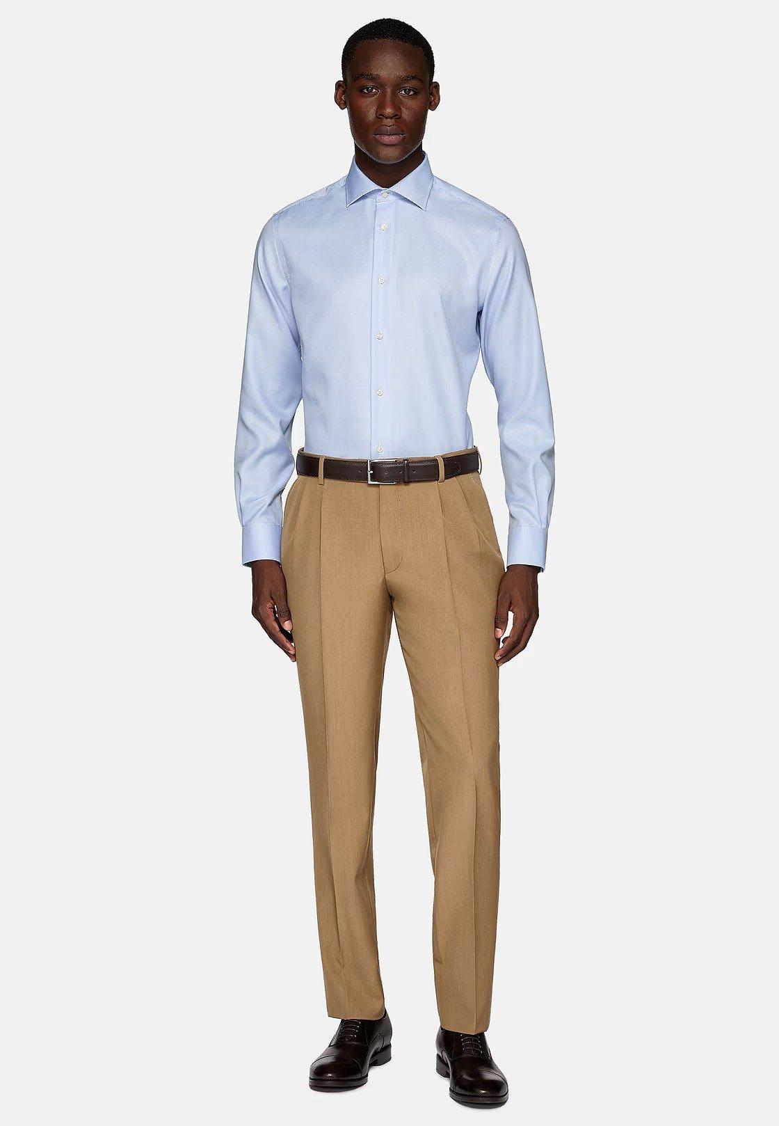 Blue Tailored Formal Shirt, Light Blue, large image number 0