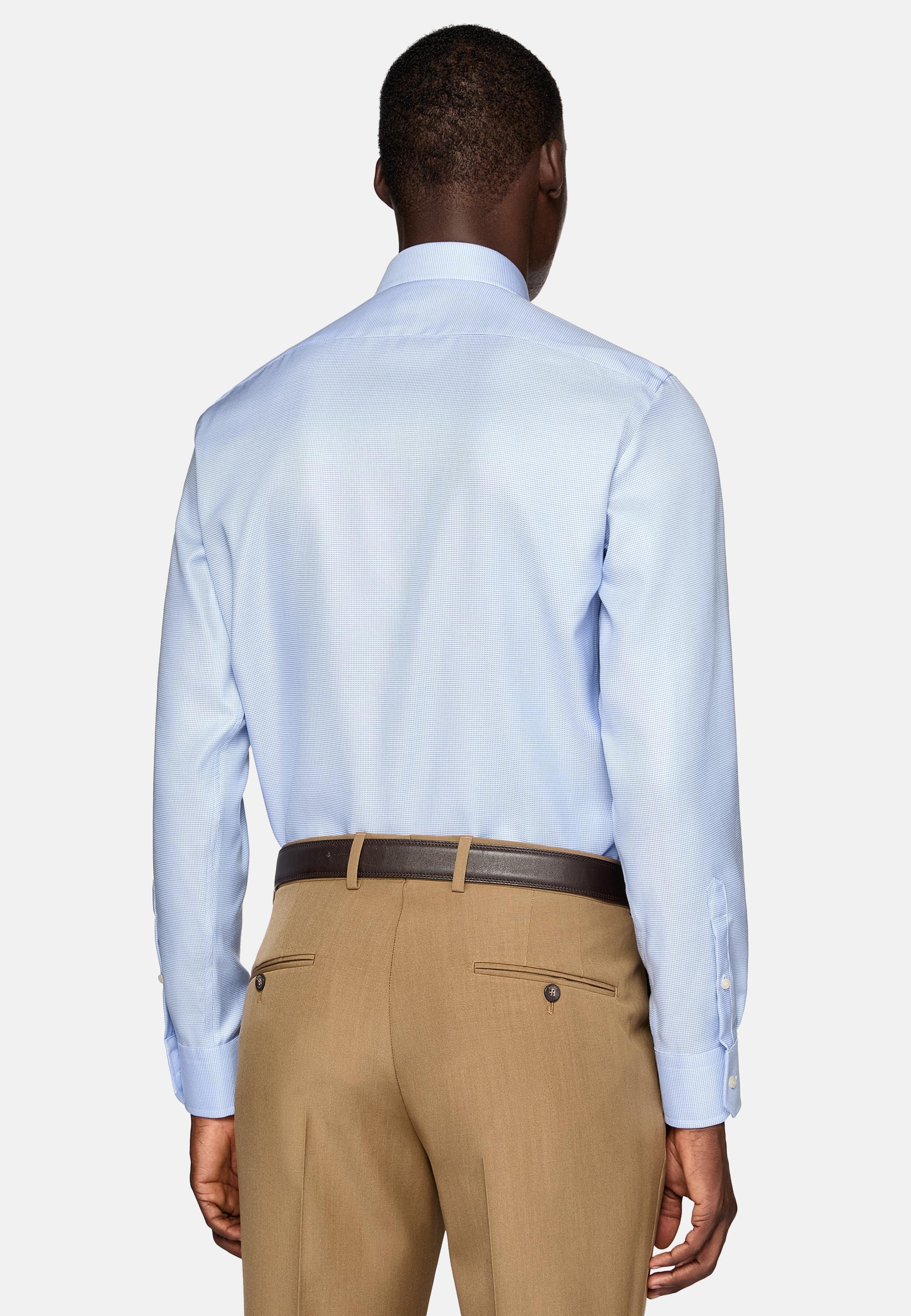Blue Tailored Formal Shirt, Light Blue, large image number 3