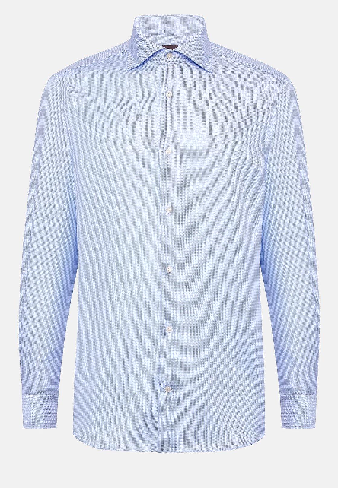 Blue Tailored Formal Shirt, 3901_LTBL, large image number 4