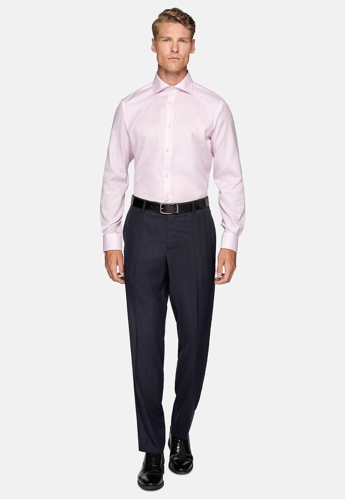 Pink Solid Non-Iron Shirt, Pink, large image number 0