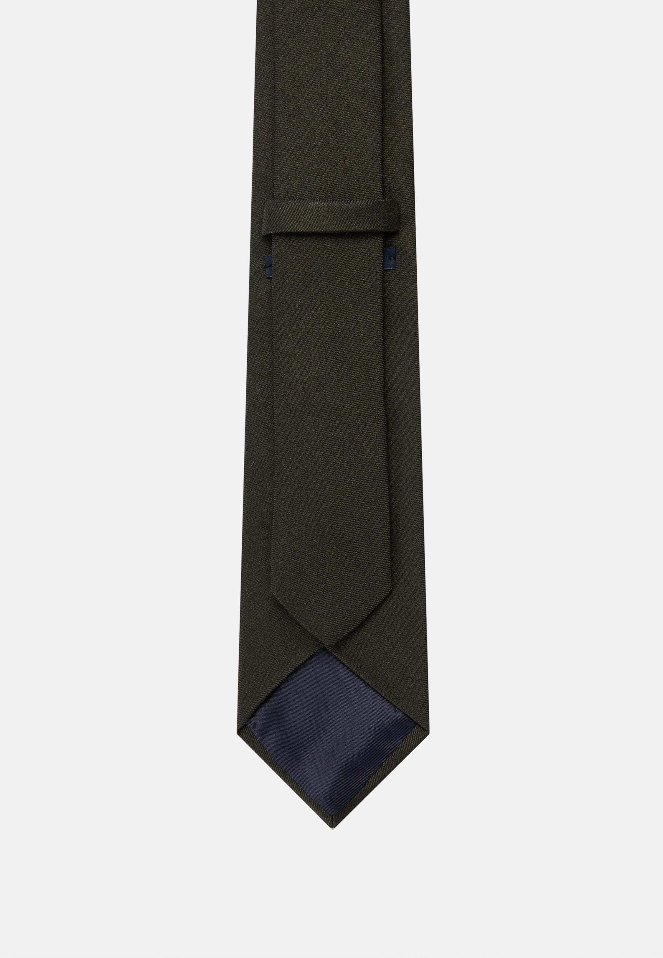 Green Wool Blend Tie, Green, large image number 0