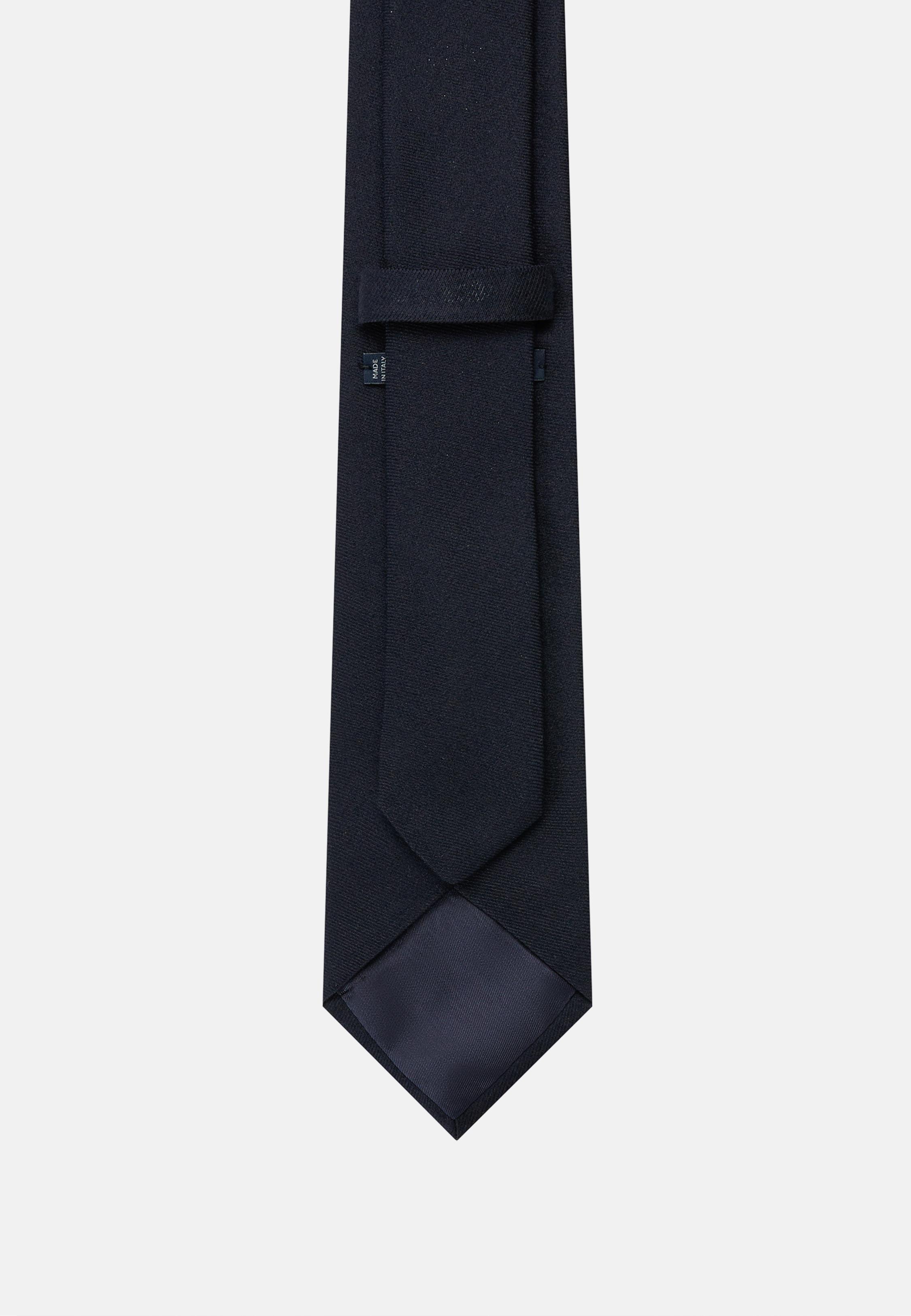 Blue Wool Blend Tie, Navy blue, large image number 0