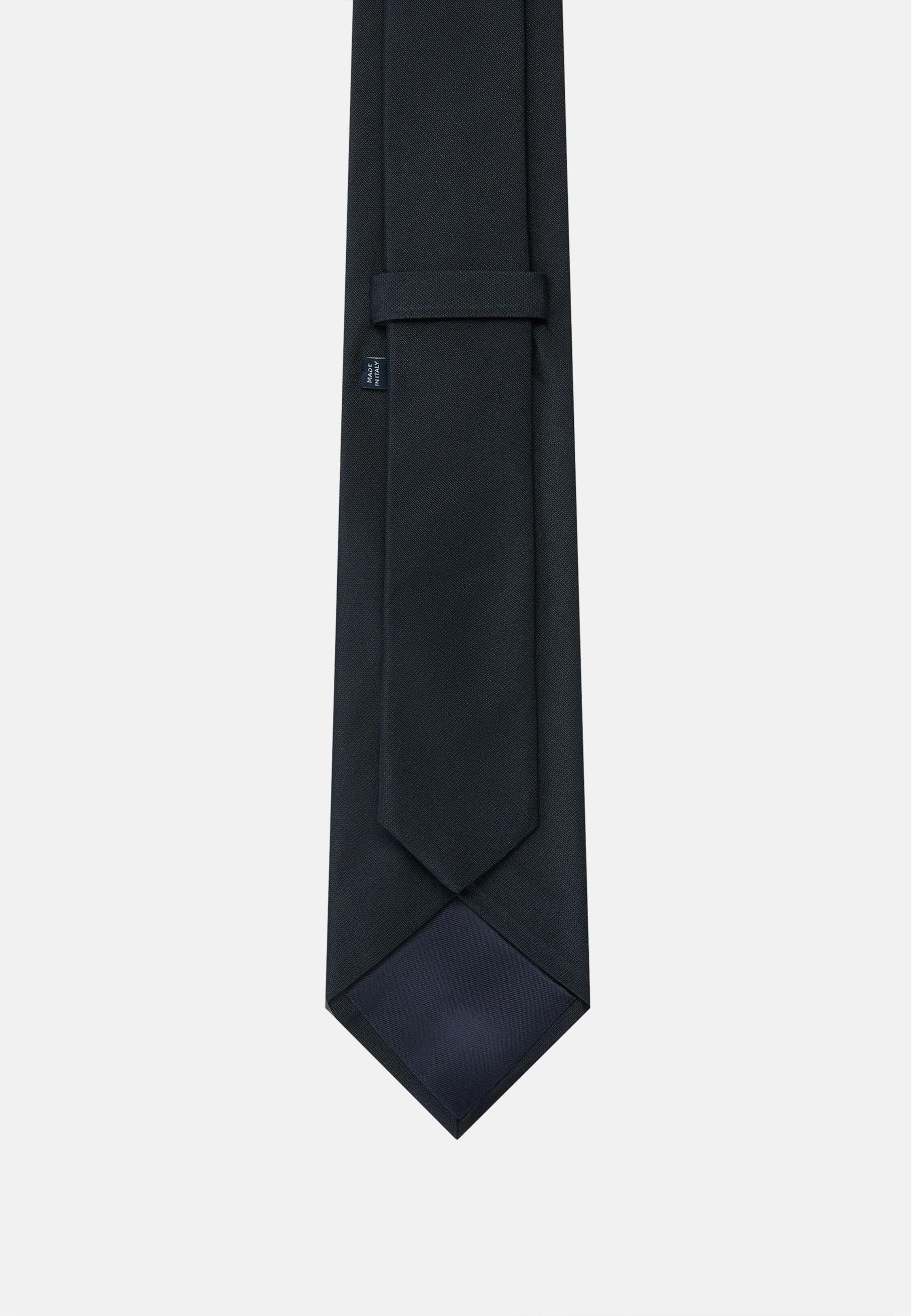 Blue Blended Tie, Navy blue, large image number 1