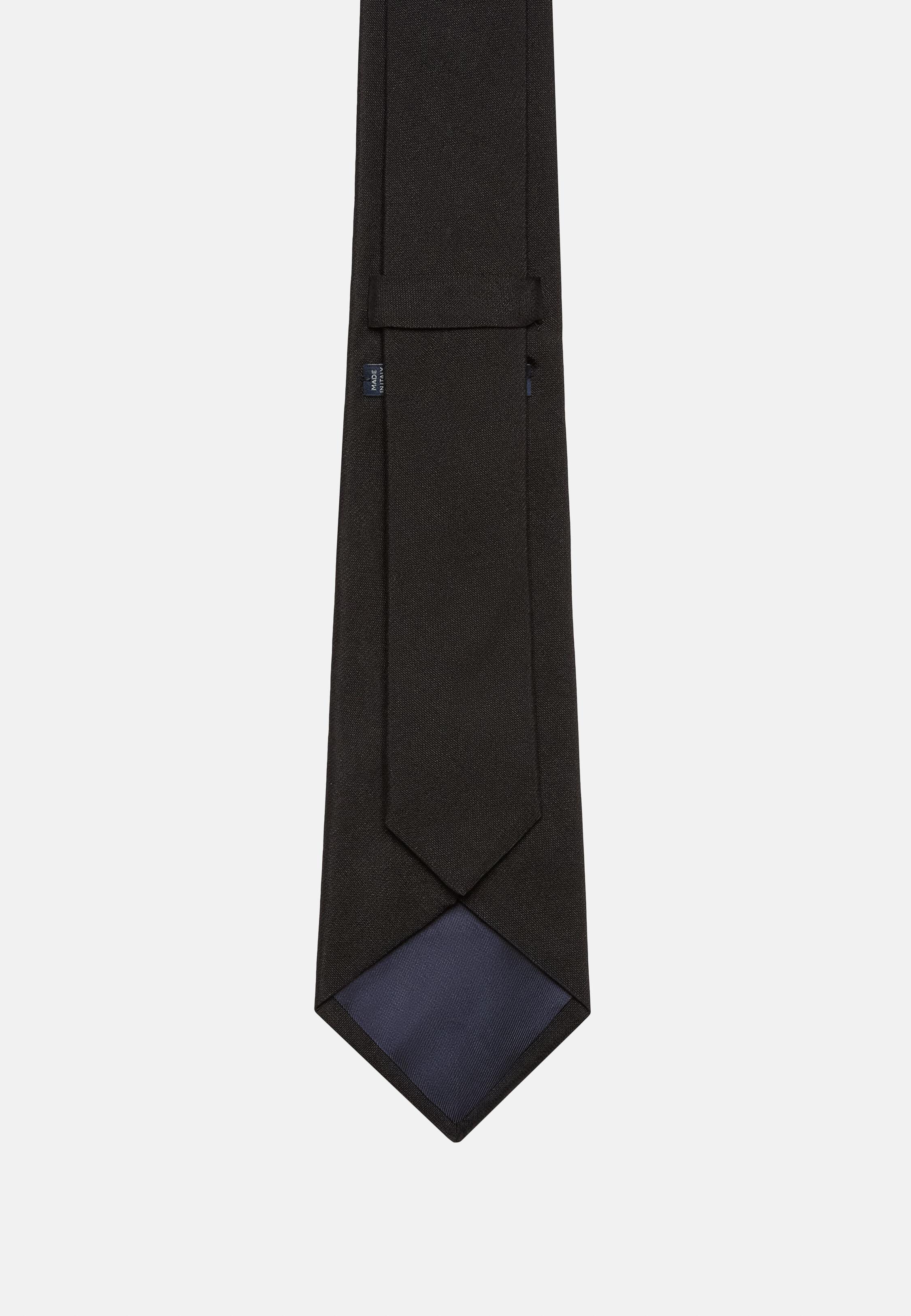 Black Blended Tie, 3901_BLAC, large image number 1