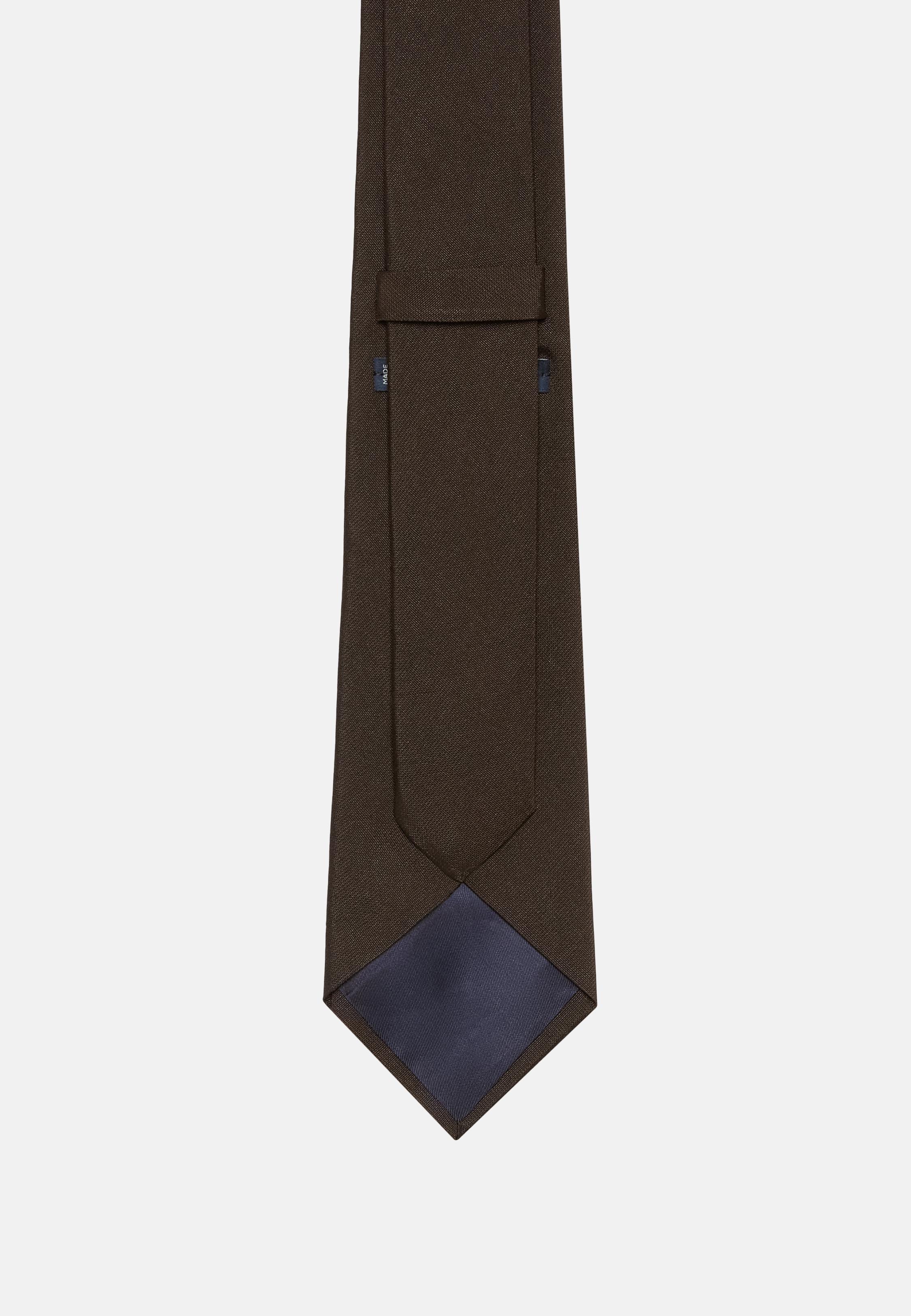 Brown Blended Tie, Dark brown, large image number 0