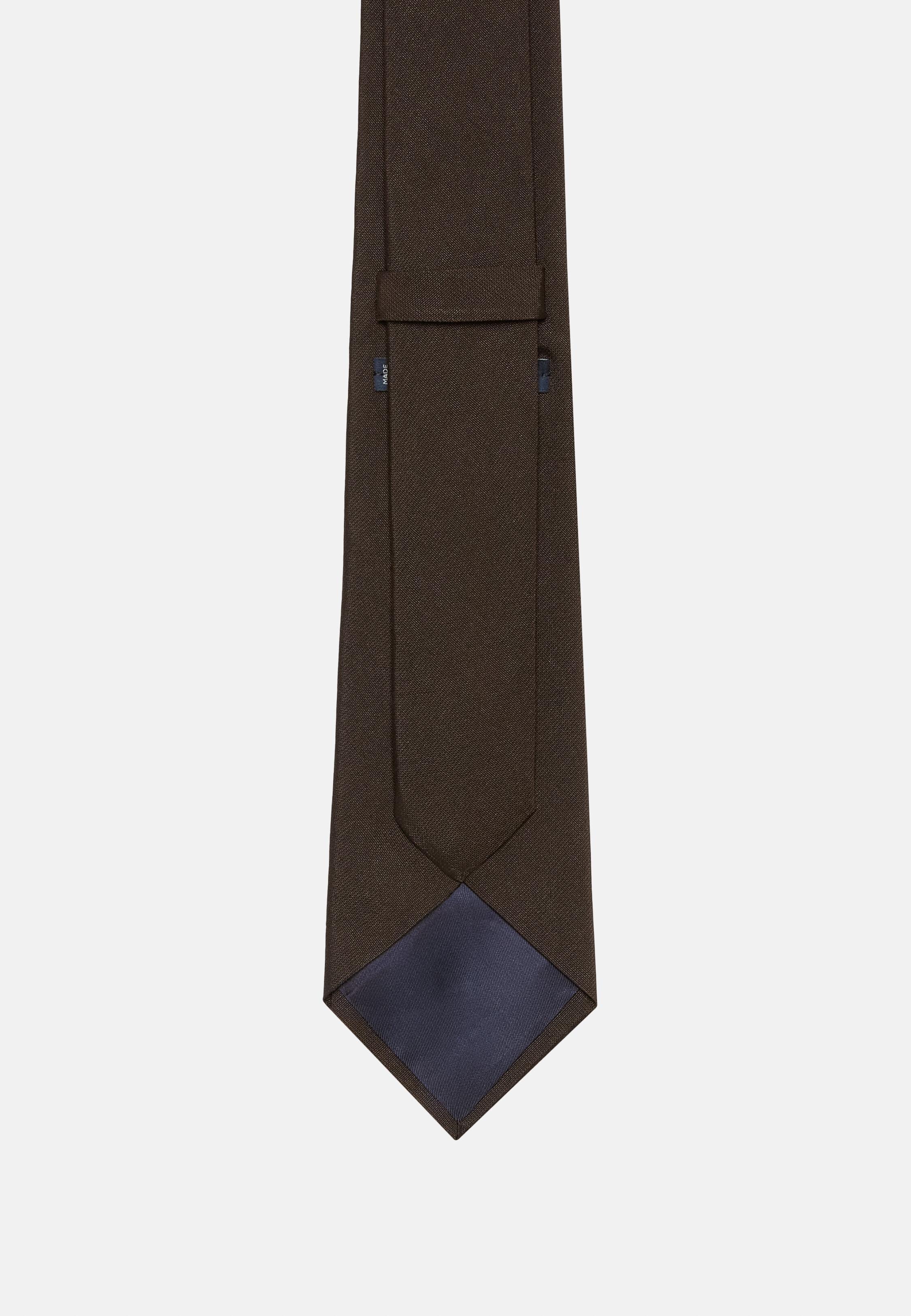 Brown Blended Tie, Dark brown, large image number 1