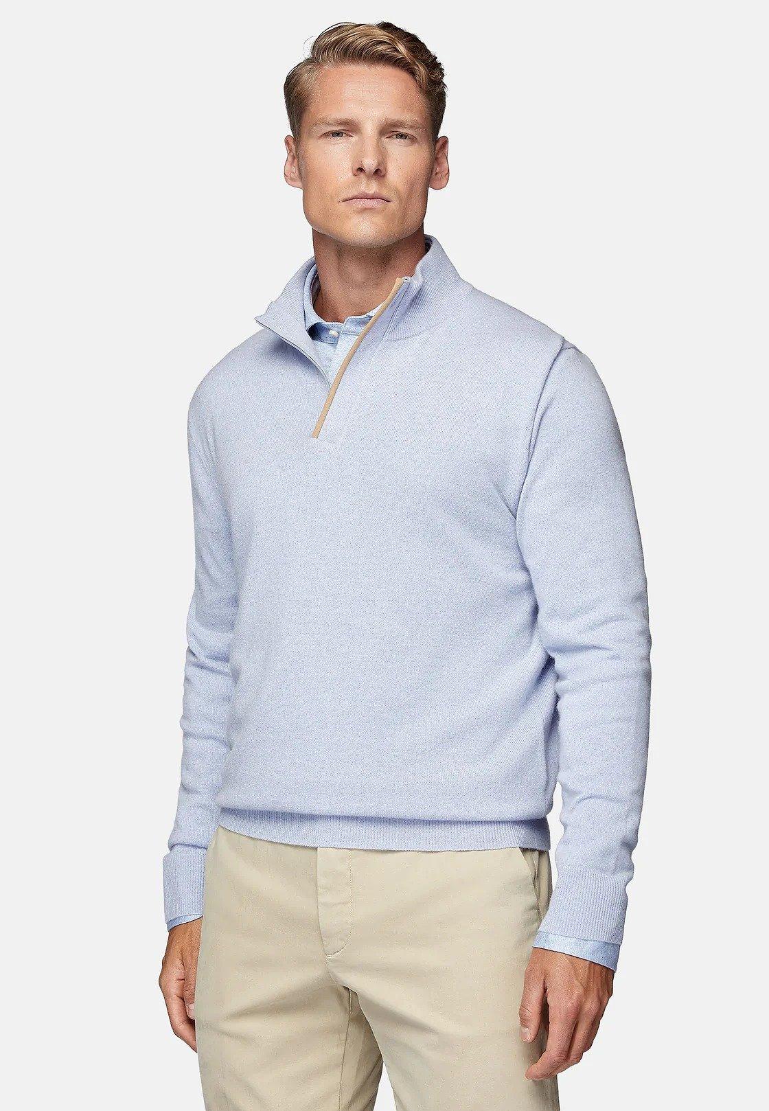 Blue Solid Long Jumper, Light Blue, large image number 2