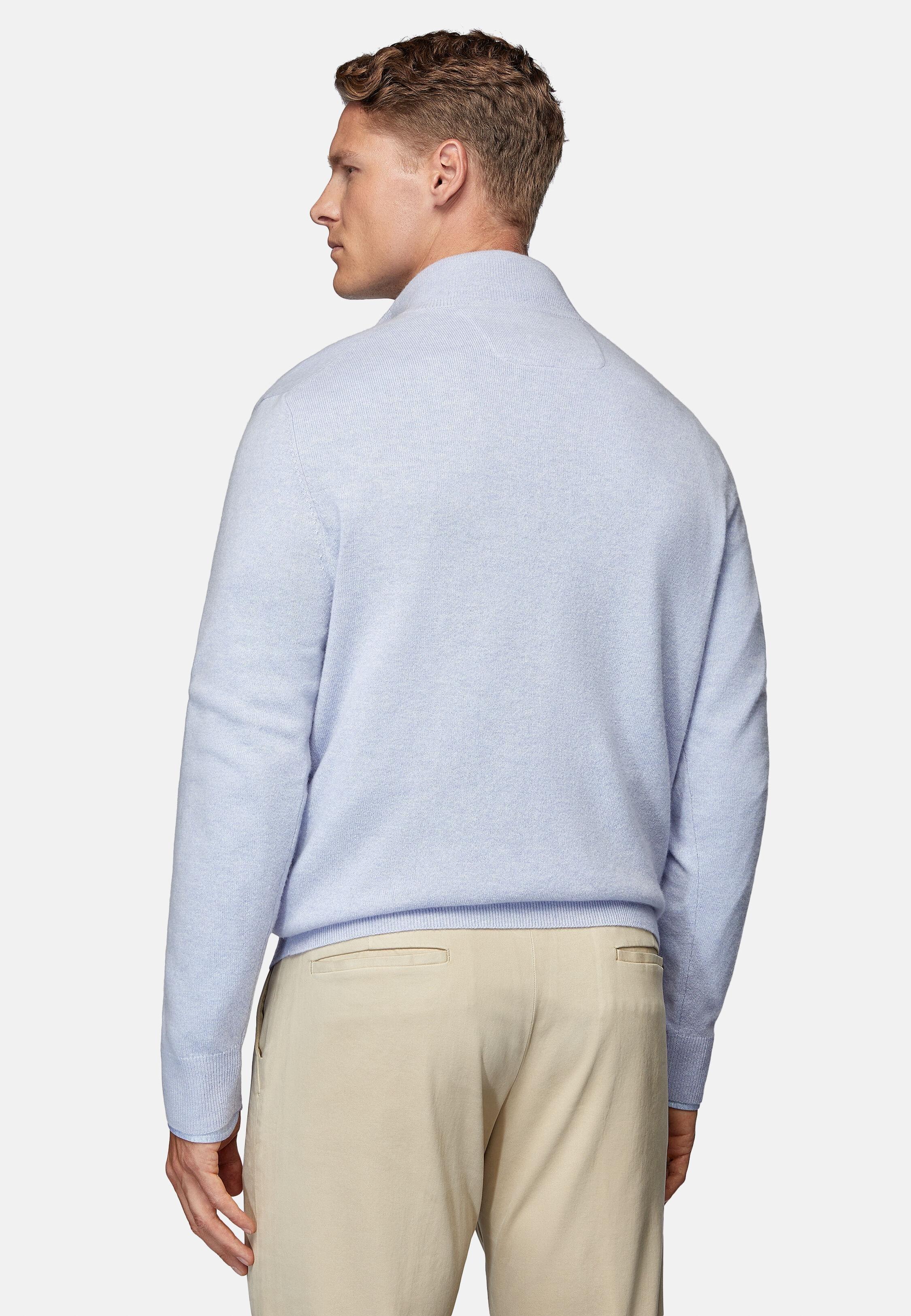 Blue Solid Long Jumper, Light Blue, large image number 3