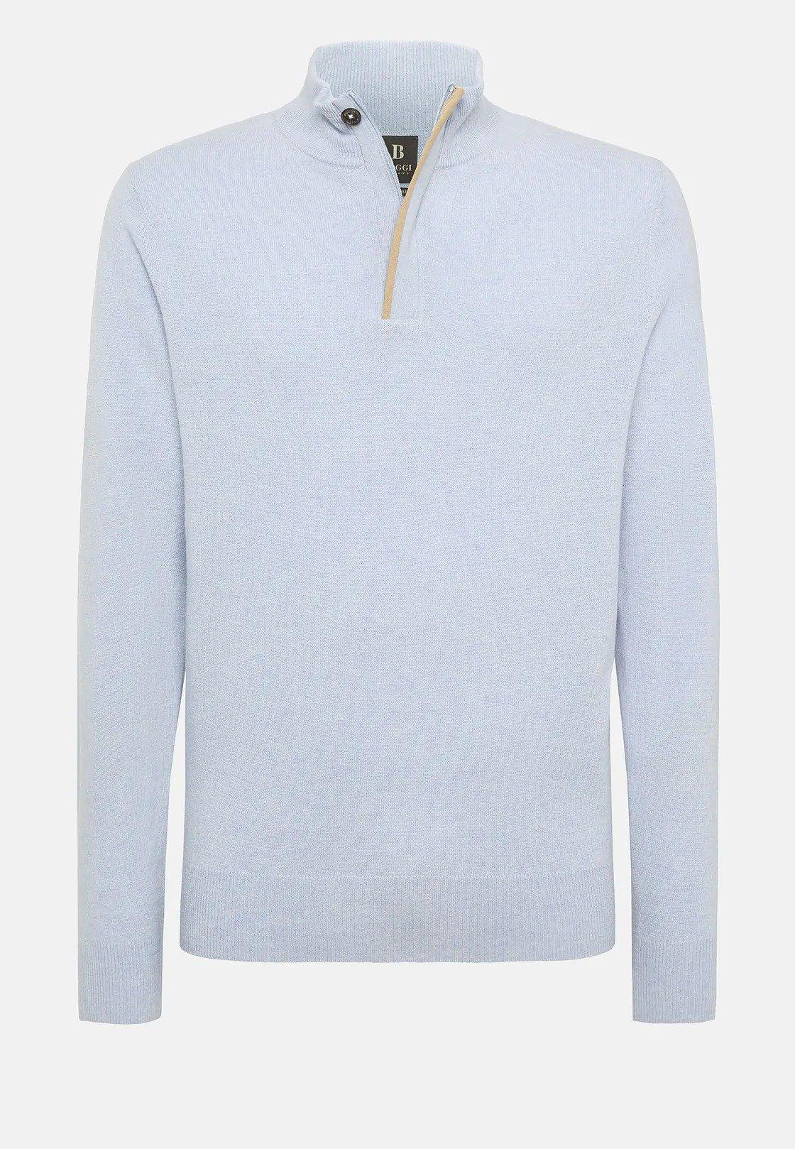 Blue Solid Long Jumper, Light Blue, large image number 4