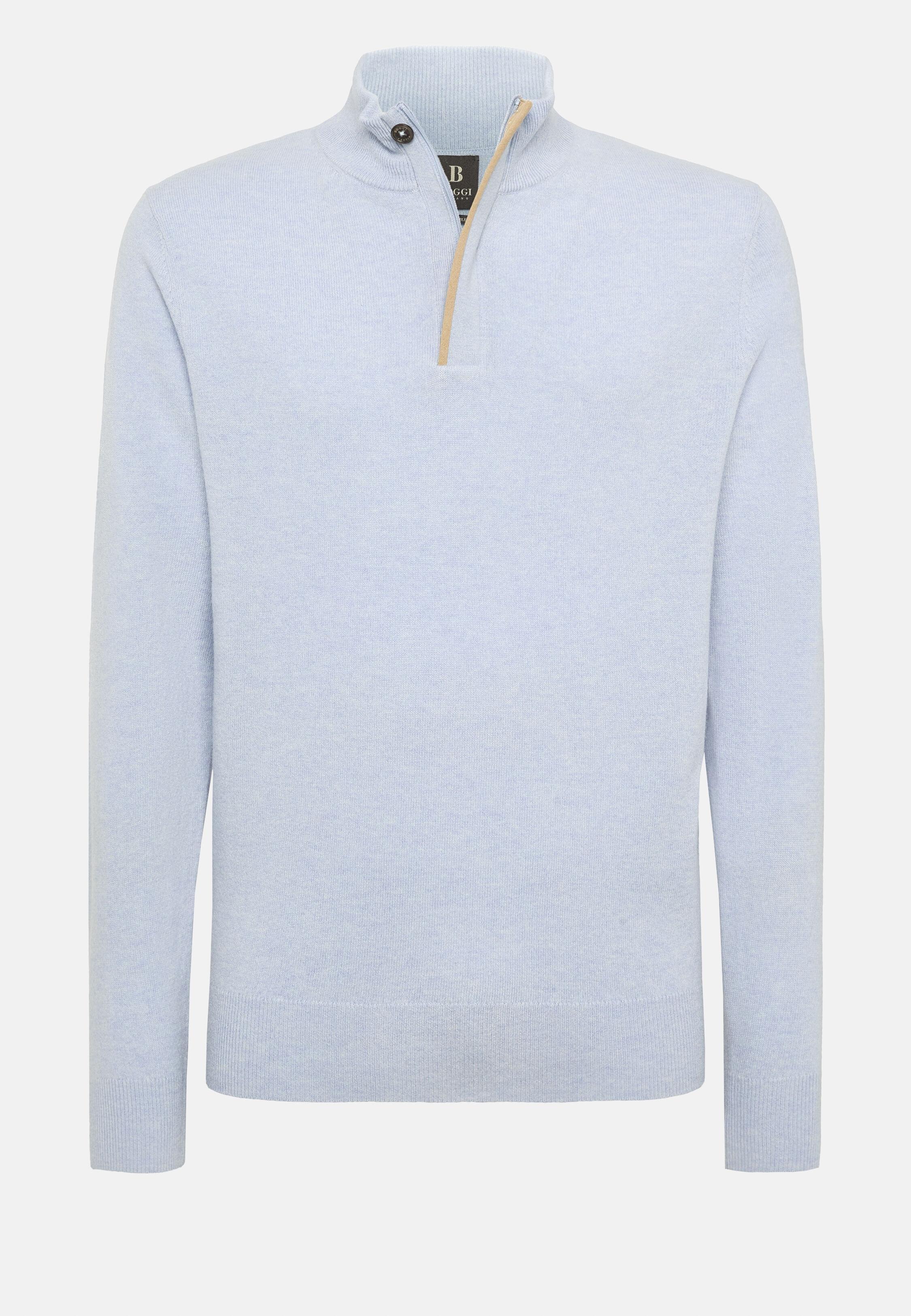 Blue Solid Long Jumper, Light Blue, large image number 6