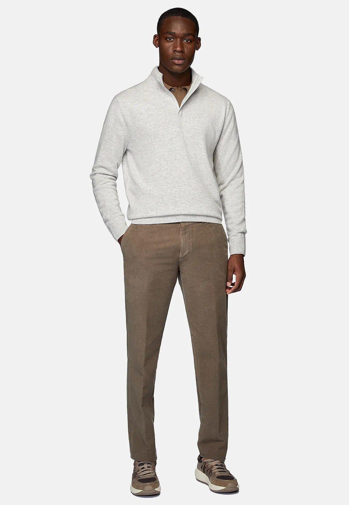 Grey Solid Long Jumper, , large image number 1