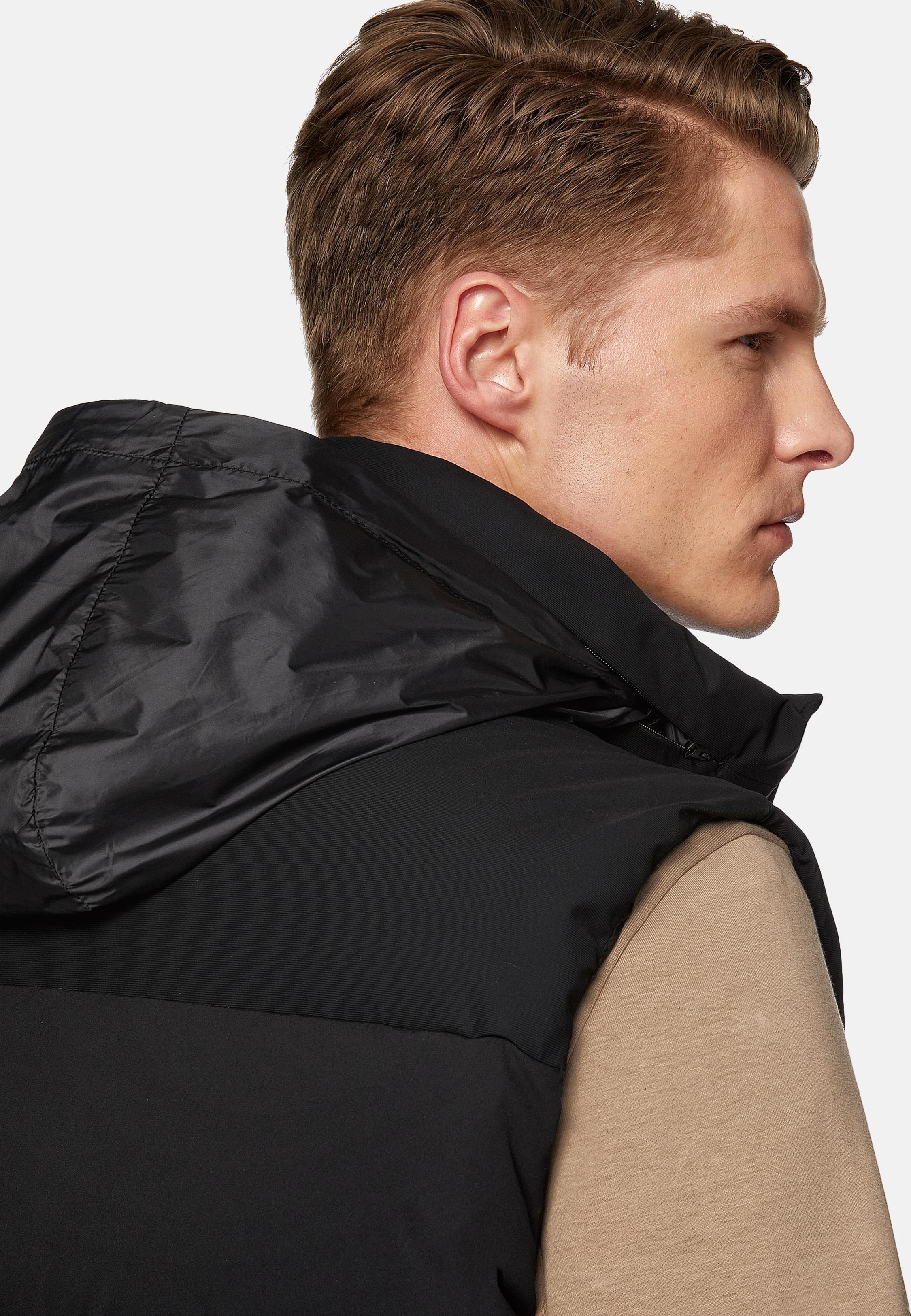 Black B Tech Gilet in Stretch Nylon With Goose Down, , large image number 5