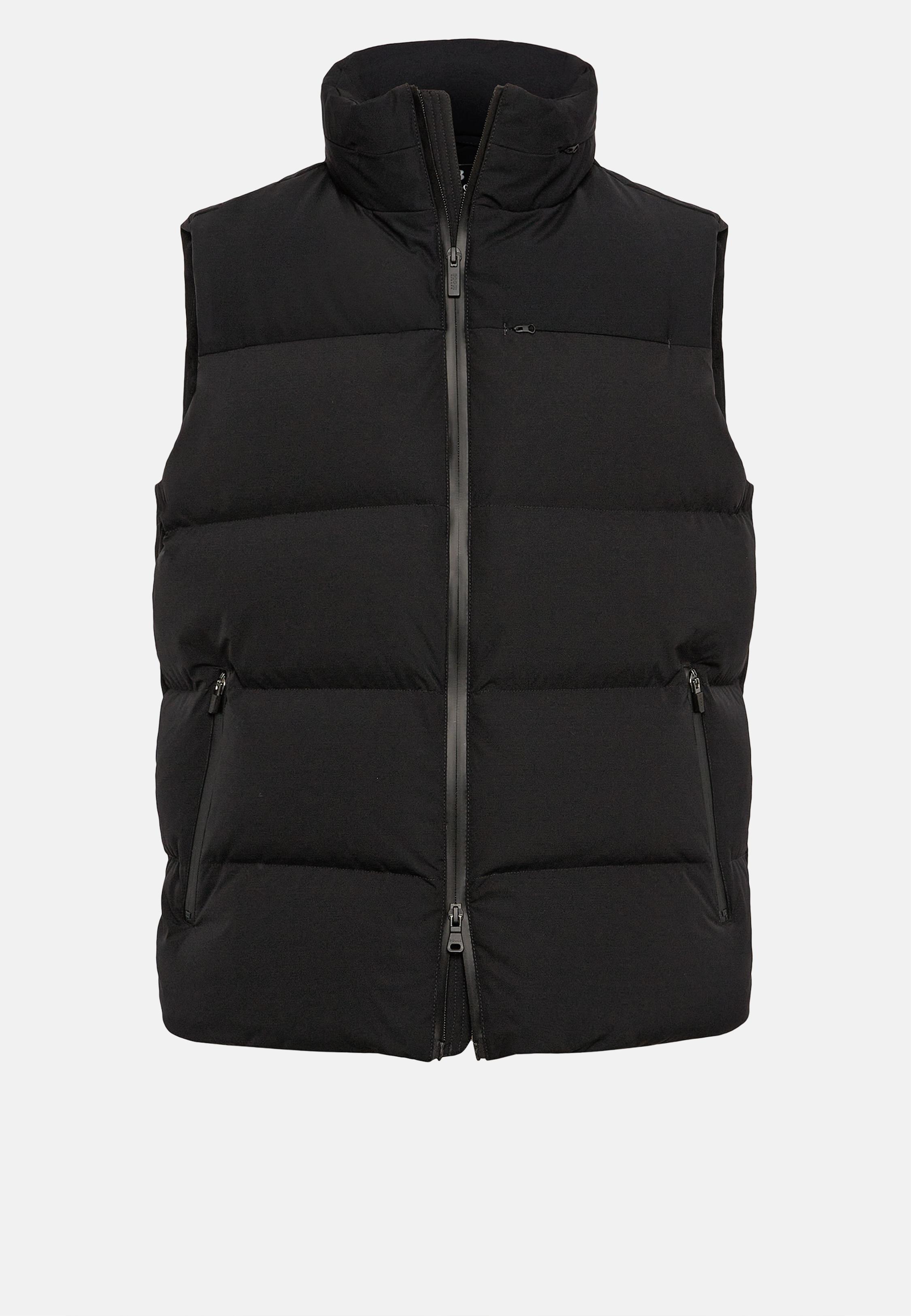 Black B Tech Gilet in Stretch Nylon With Goose Down, , large image number 7
