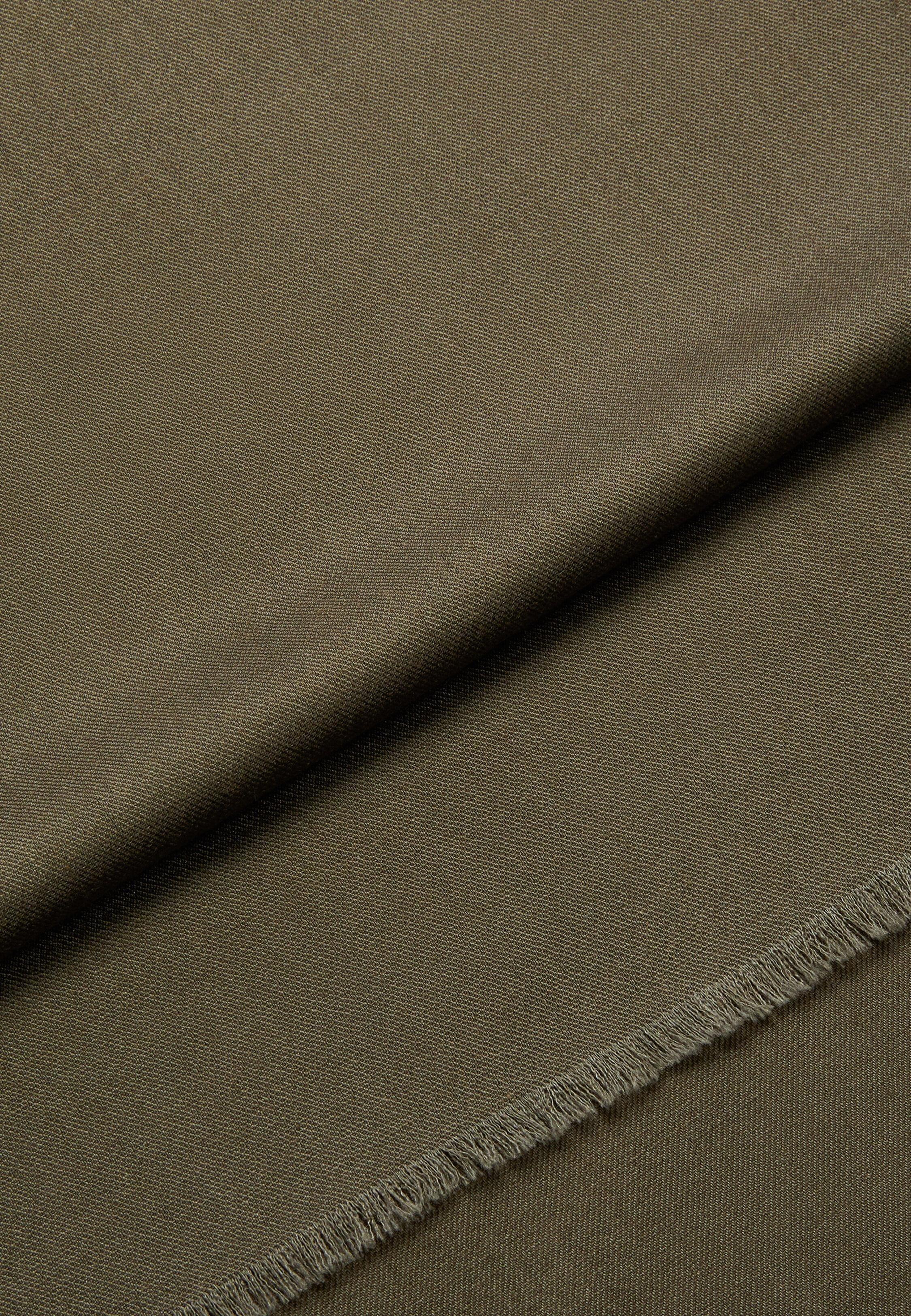 Brown Herringbone Wool Scarf, Taupe, large image number 1